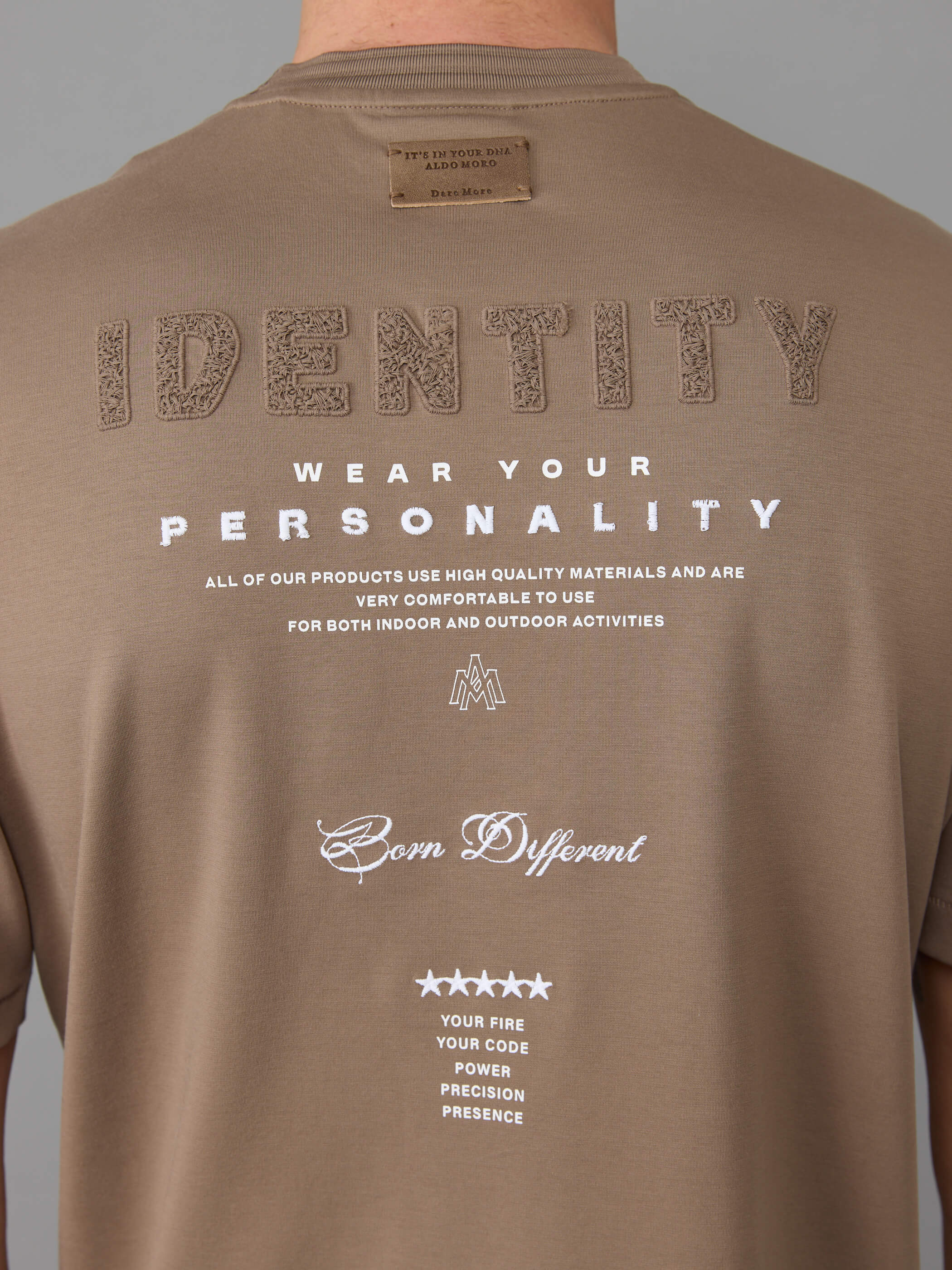 חולצת טישירט קצרה אלדו מורו Back Identity גברים