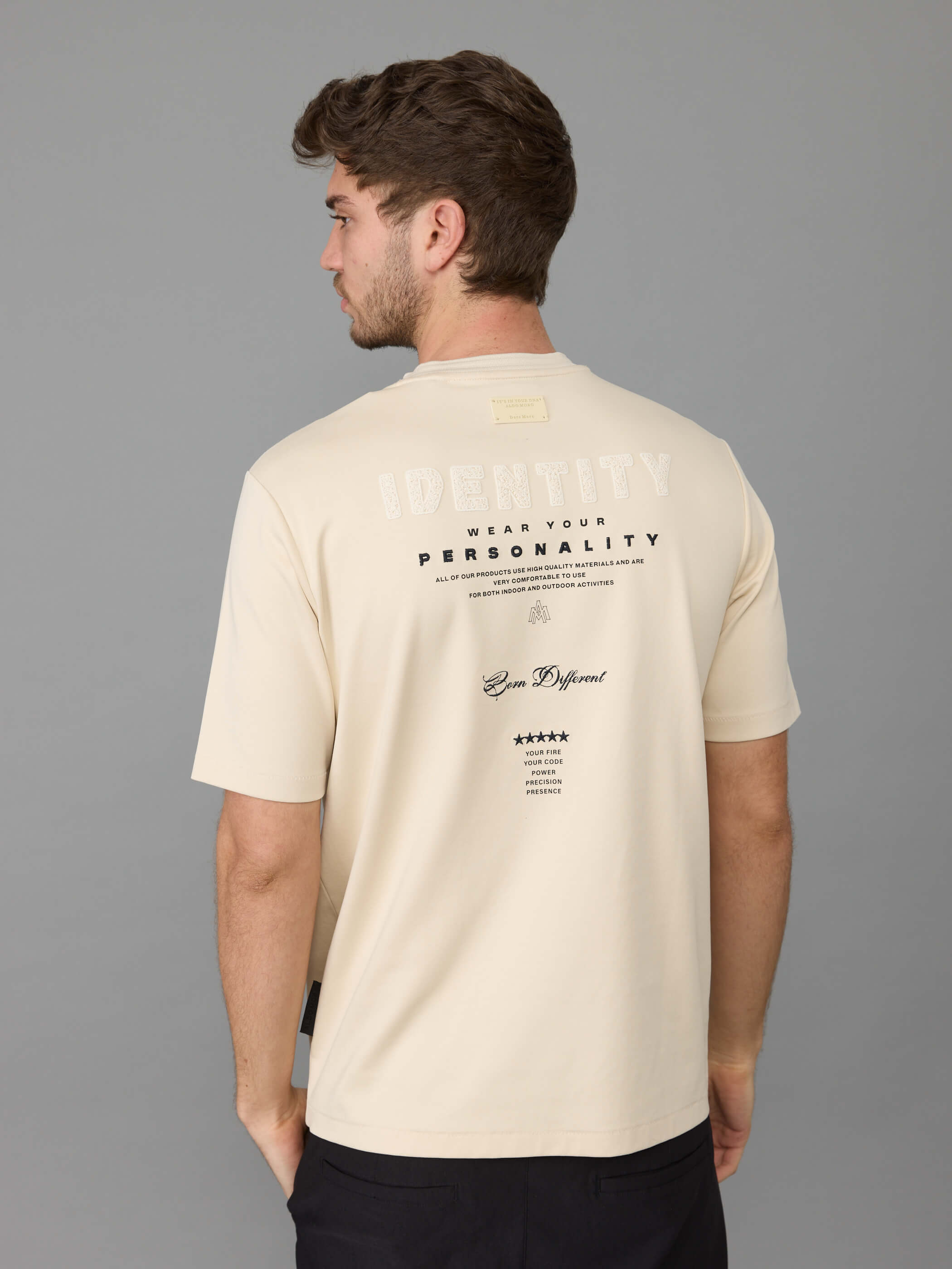 חולצת טישירט קצרה אלדו מורו Back Identity גברים