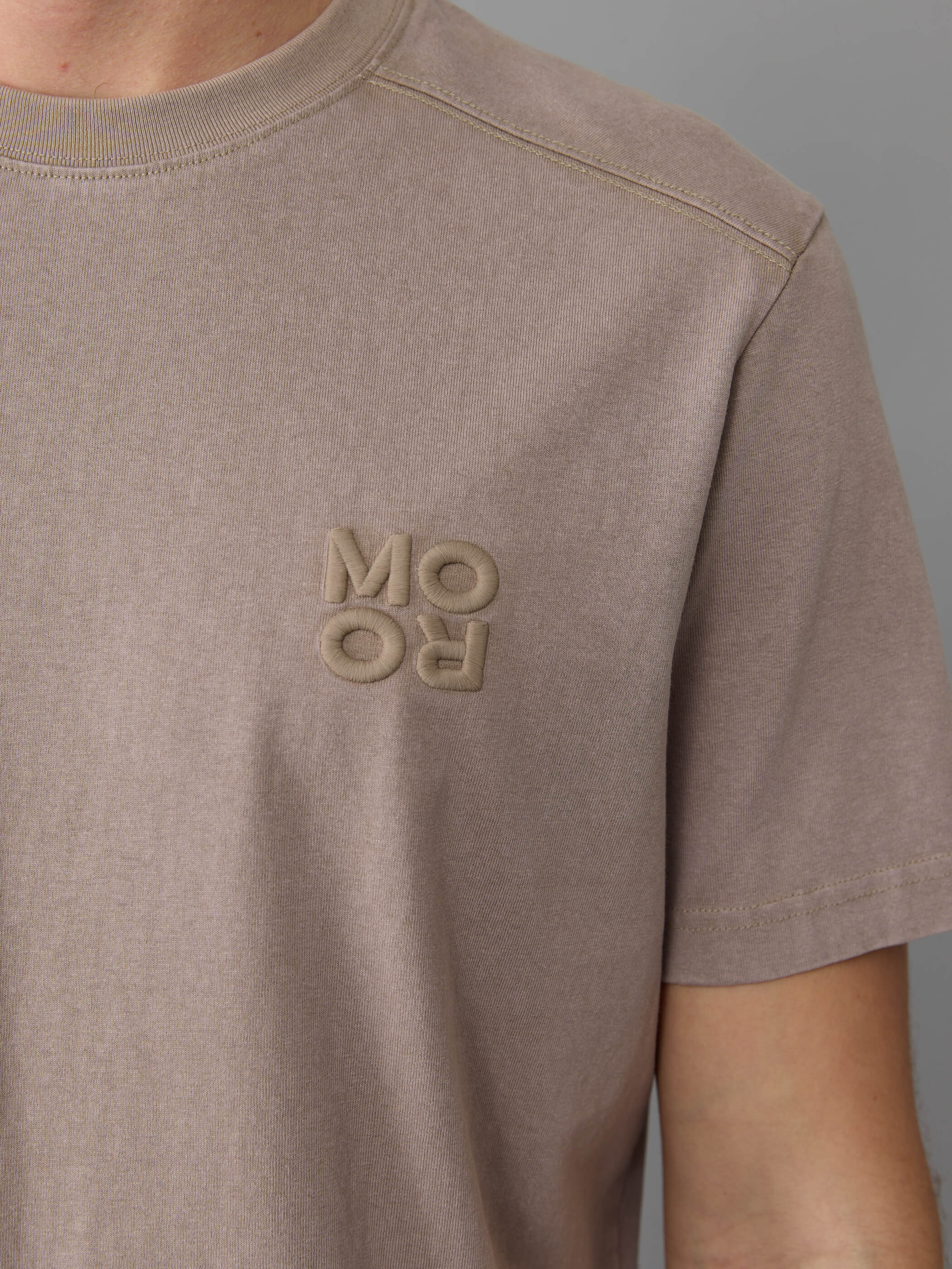 חולצת טישירט קצרה אלדו מורו Velvet Logo גברים