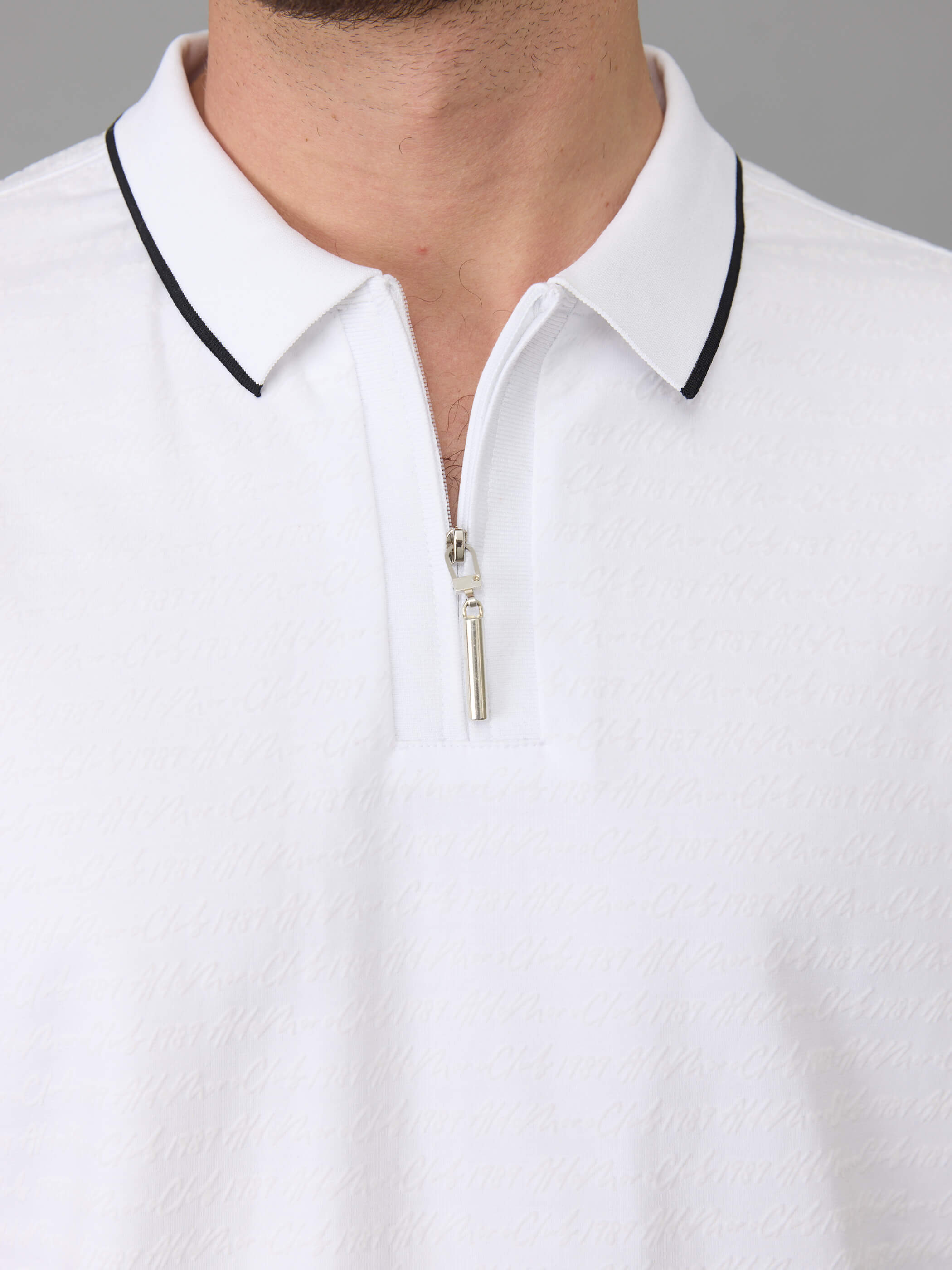 חולצת פולו אלדו מורו Zip & Strip גברים