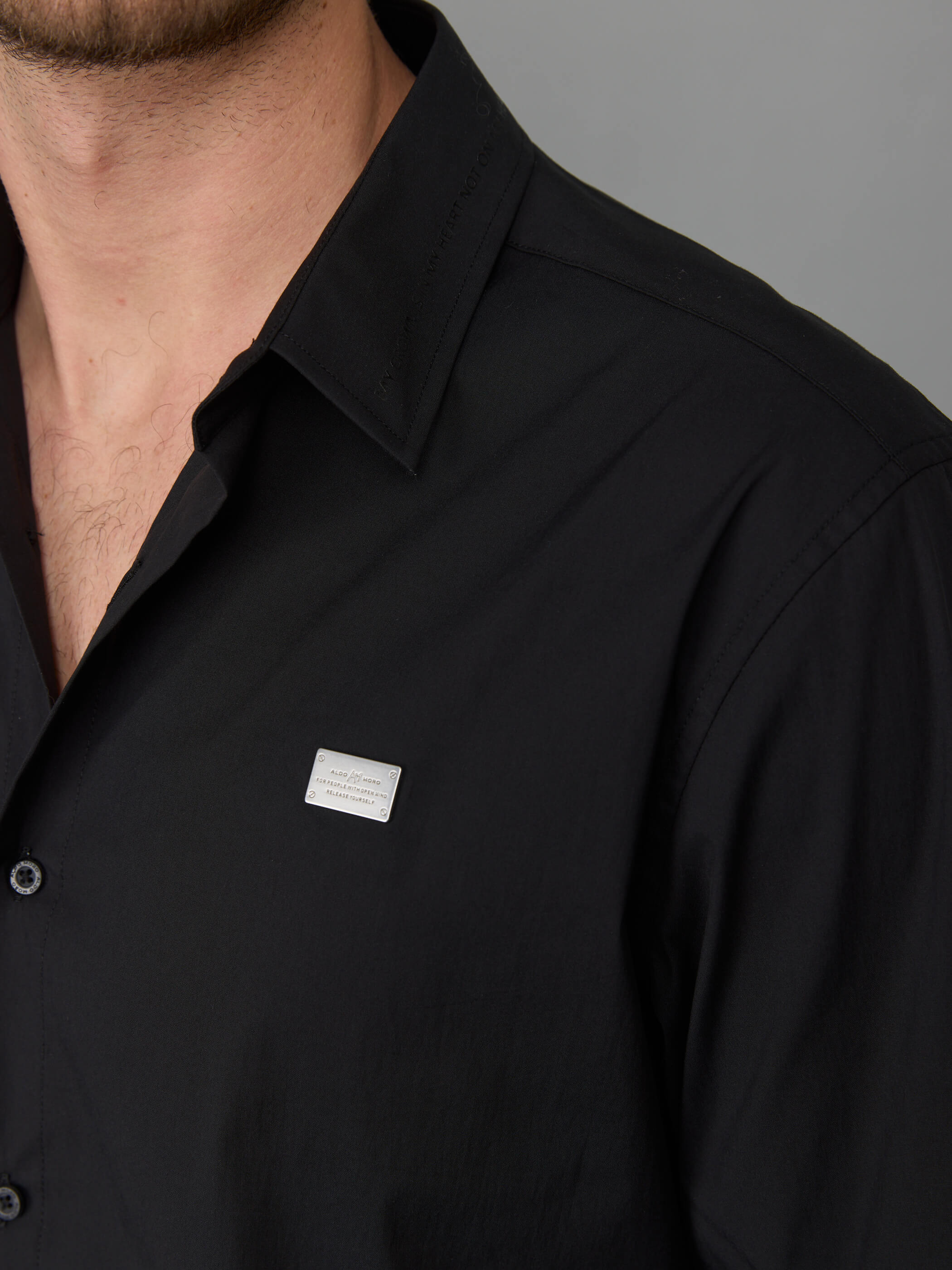 חולצה מכופתרת אלדו מורו Metal Plate גברים