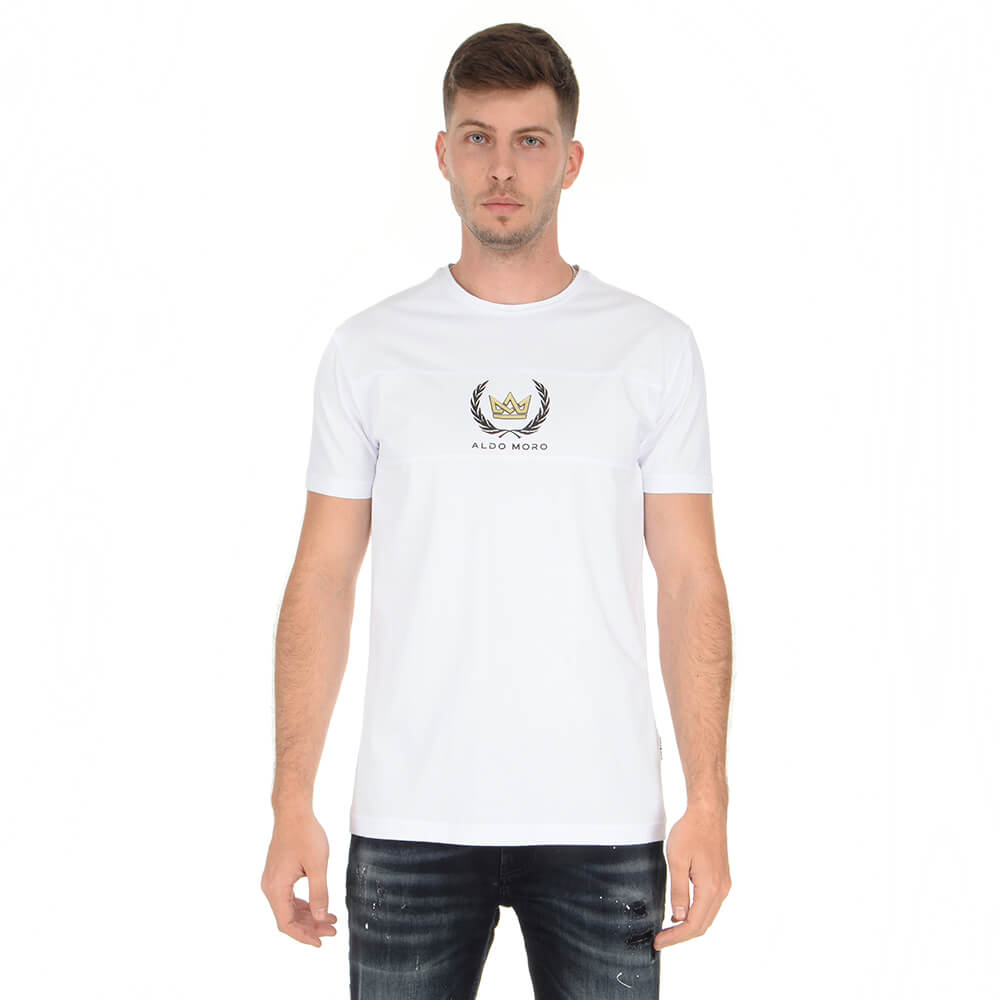 חולצת טישירט קצרה אלדו מורו כתר זהב גברים