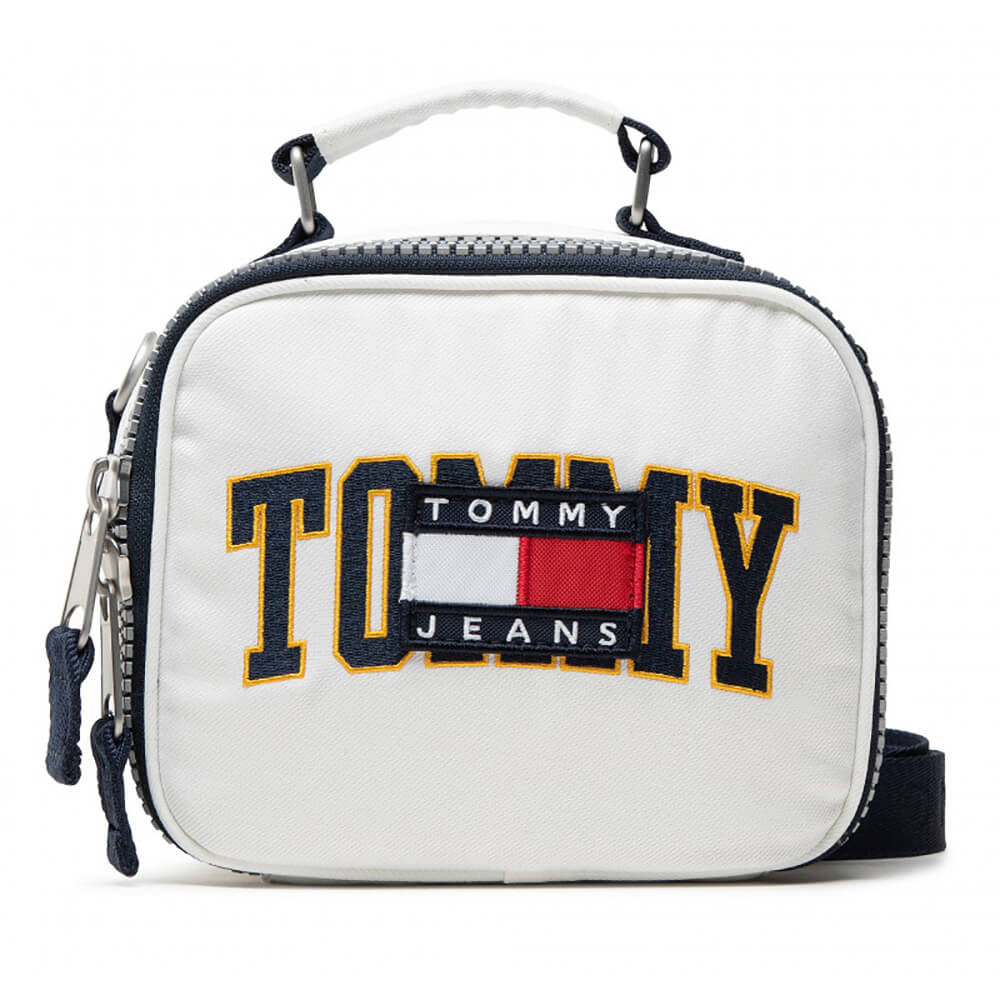 תיק צד טומי הילפיגר כיתוב לוגו בייסבול עם דגל גדול נשים