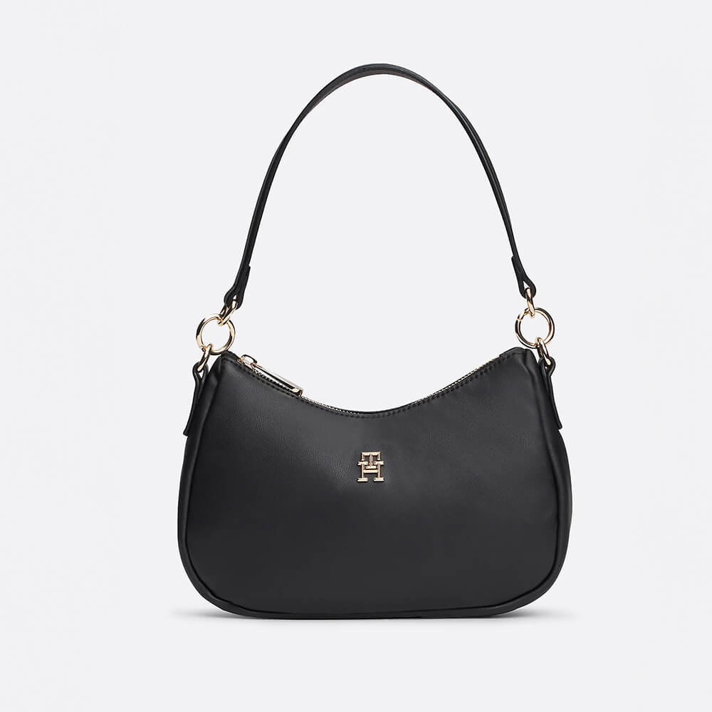 תיק טומי הילפיגר Monogram Plaque Shoulder נשים