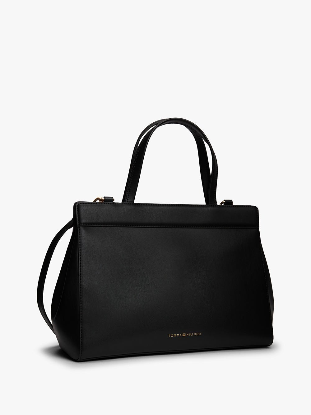 תיק טומי הילפיגר Modern Turn Lock Satchel נשים - thr-AW0AW18729-BDS-One-Size