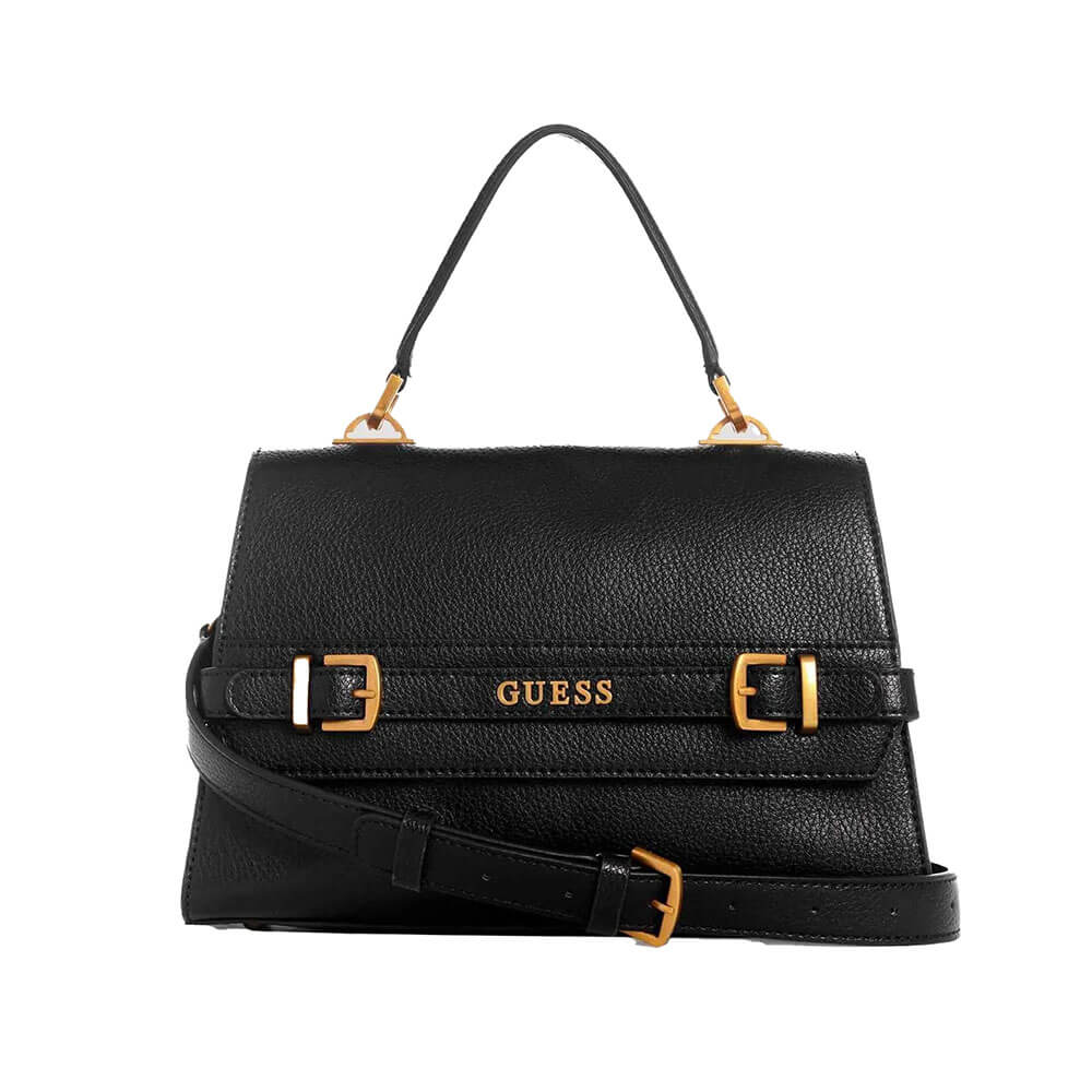 תיק Guess Sestri Top Handle Flap נשים - gus-BB898520-BLA-os