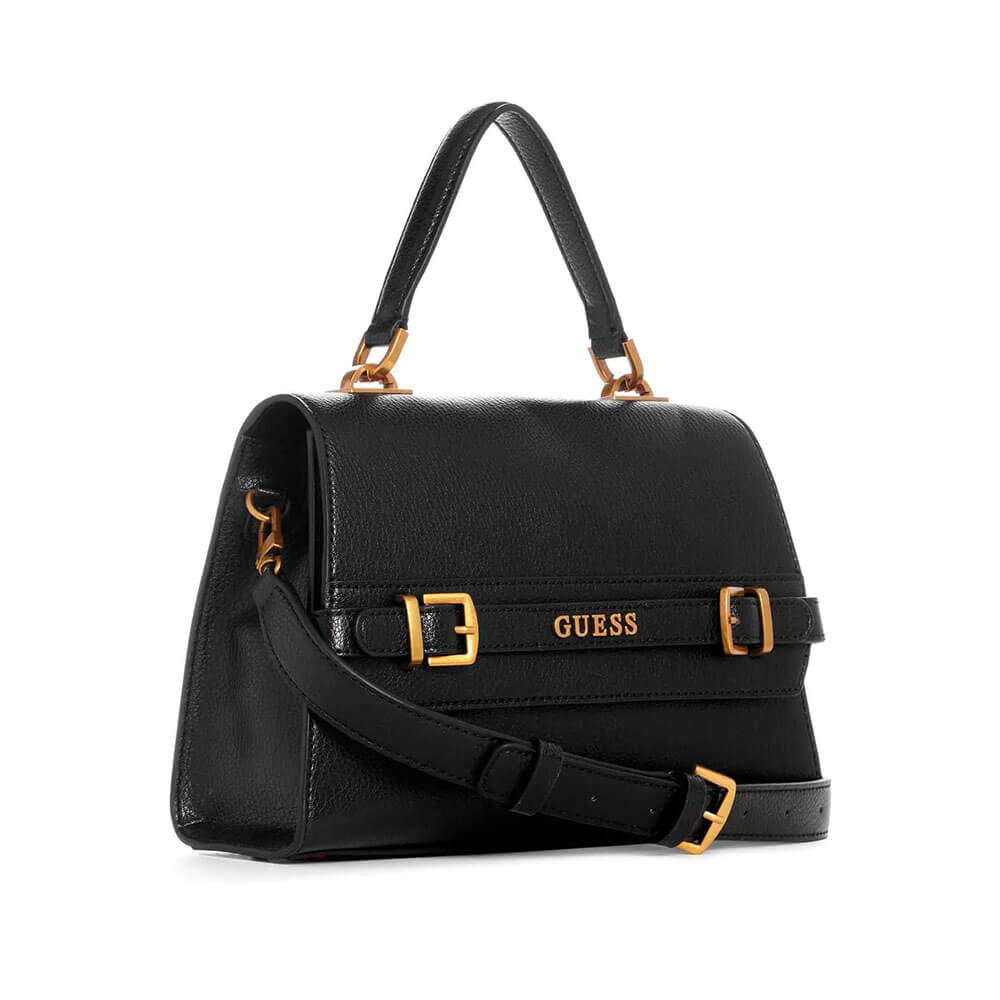 תיק Guess Sestri Top Handle Flap נשים - gus-BB898520-BLA-os