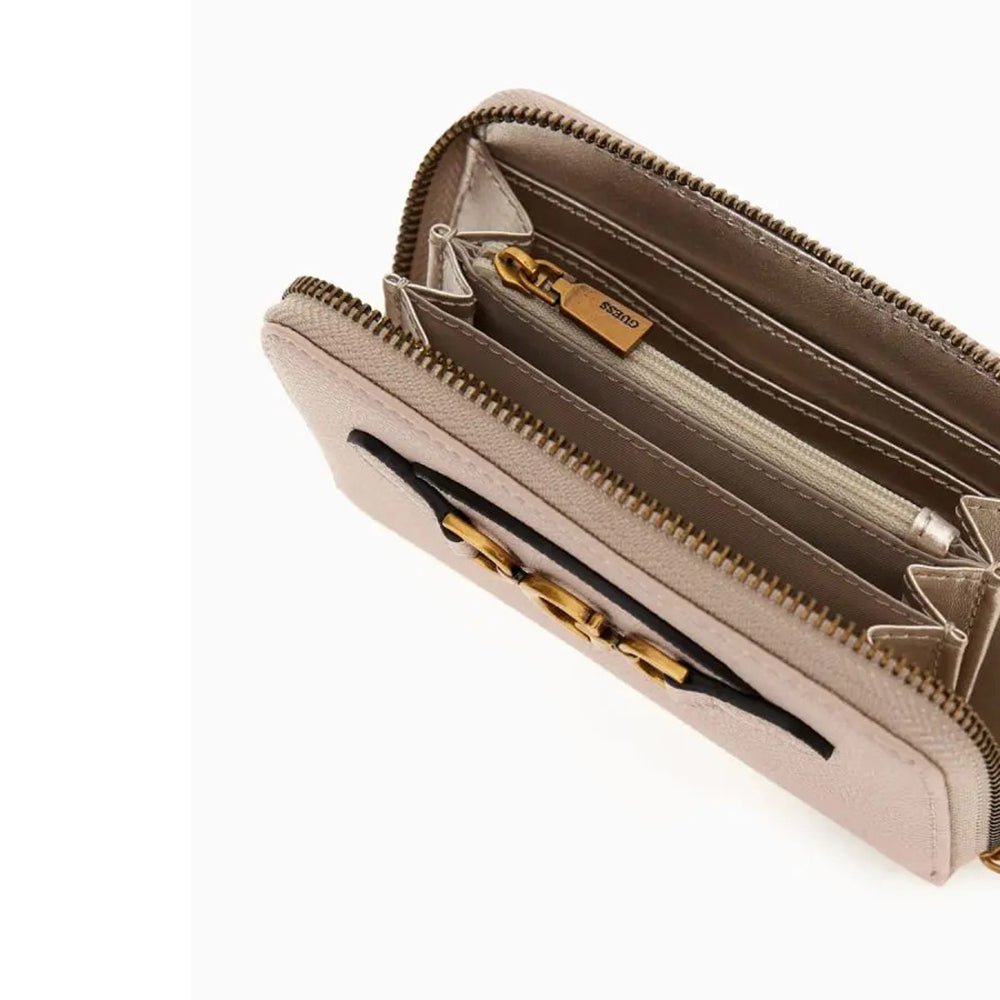 ארנק Guess Malva Slg Medium Zip Around נשים