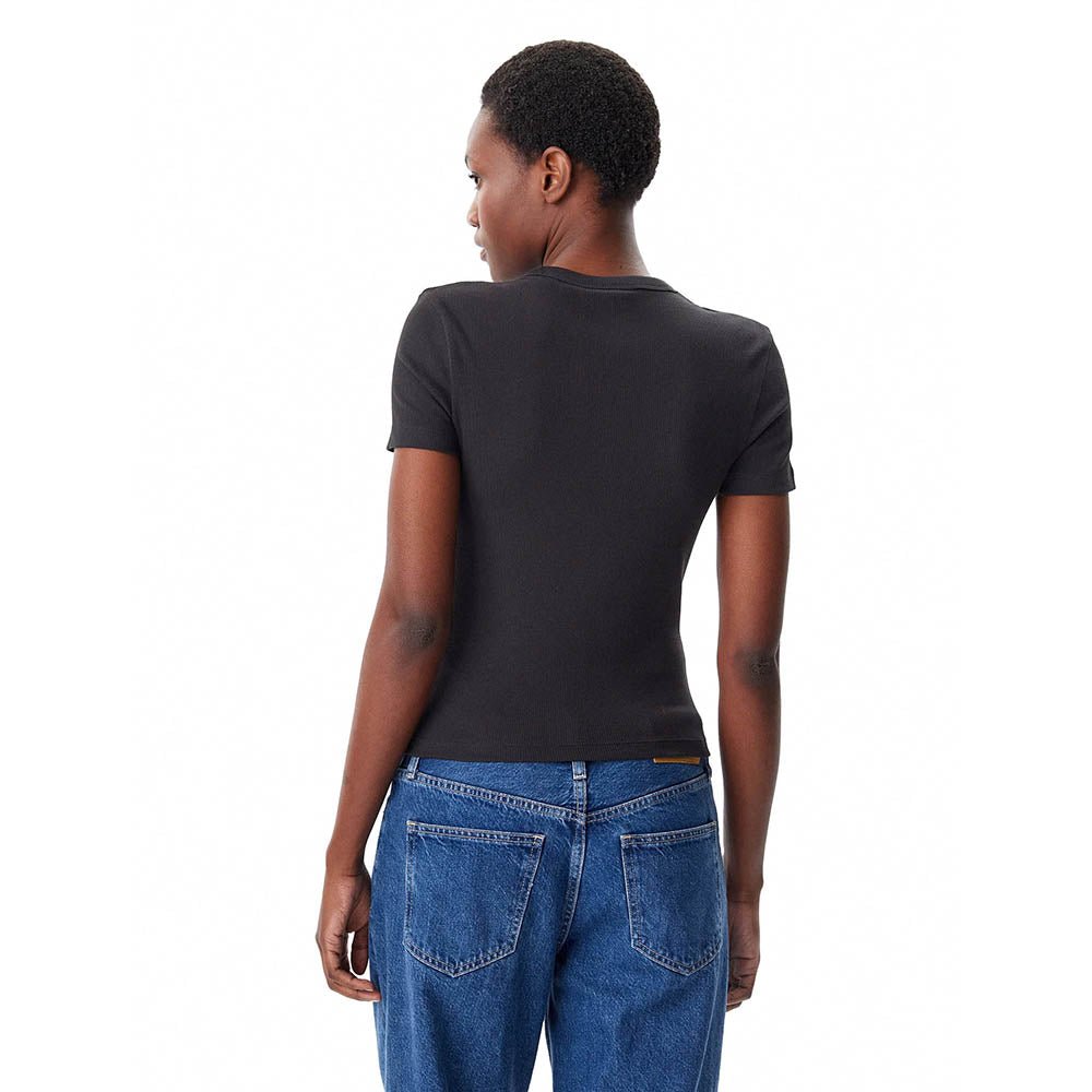 חולצת טישירט קצרה קלווין קליין Woven Label Rib נשים