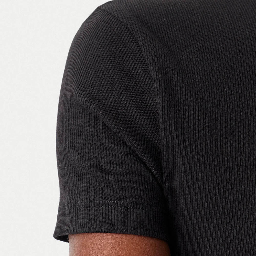 חולצת טישירט קצרה קלווין קליין Woven Label Rib נשים