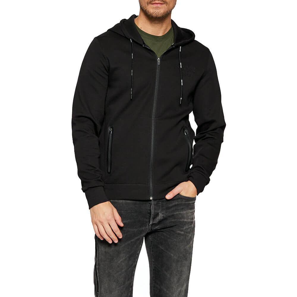 ג'קט קפוצ'ון קלווין קליין Cotton Stretch Zip Up גברים