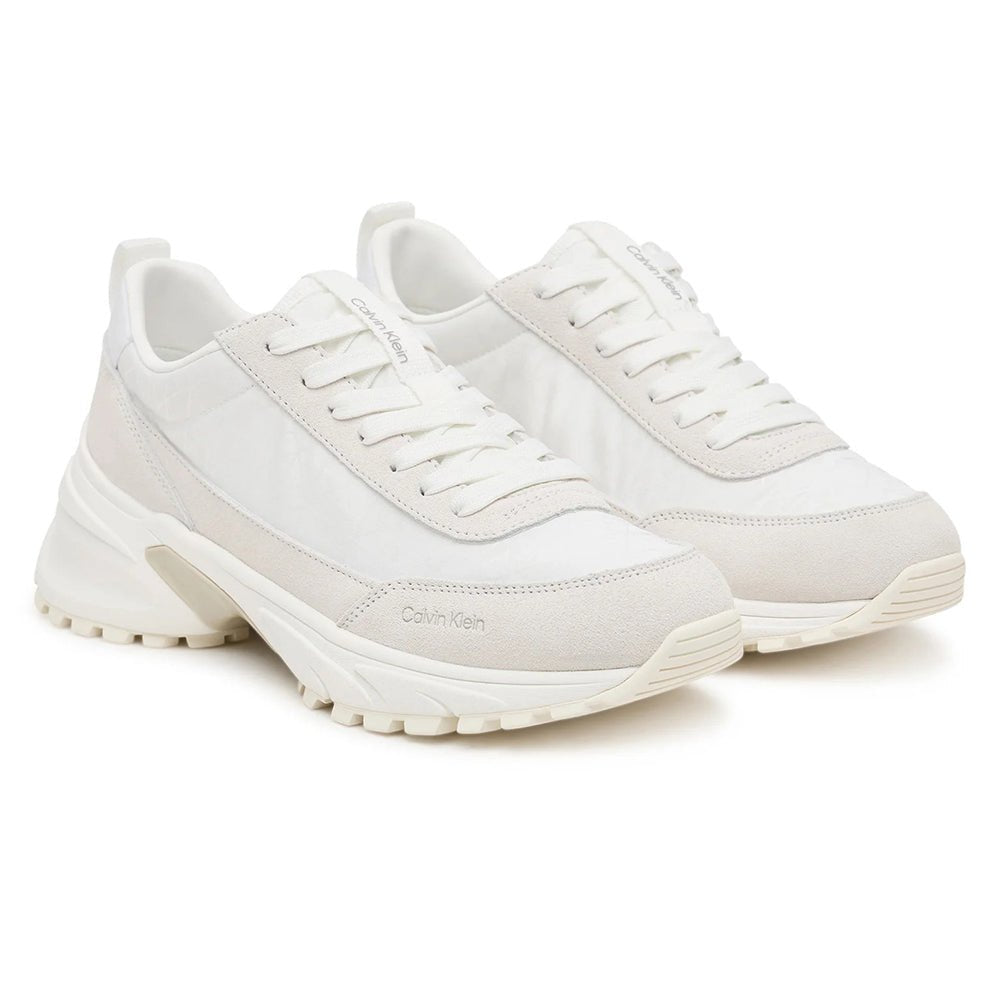 נעלי קלווין קליין Suede And Emblem Logo Nylon Trainers נשים