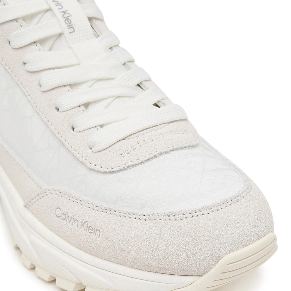 נעלי קלווין קליין Suede And Emblem Logo Nylon Trainers נשים