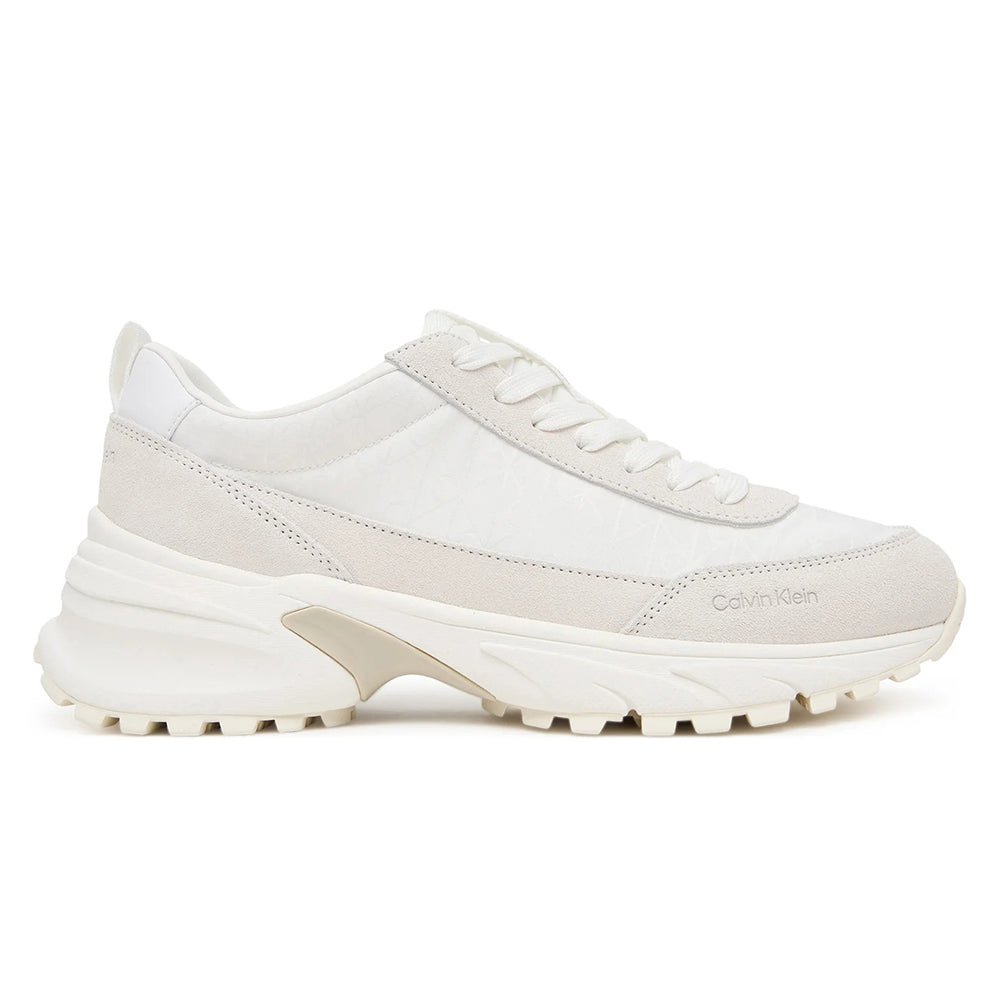 נעלי קלווין קליין Suede And Emblem Logo Nylon Trainers נשים