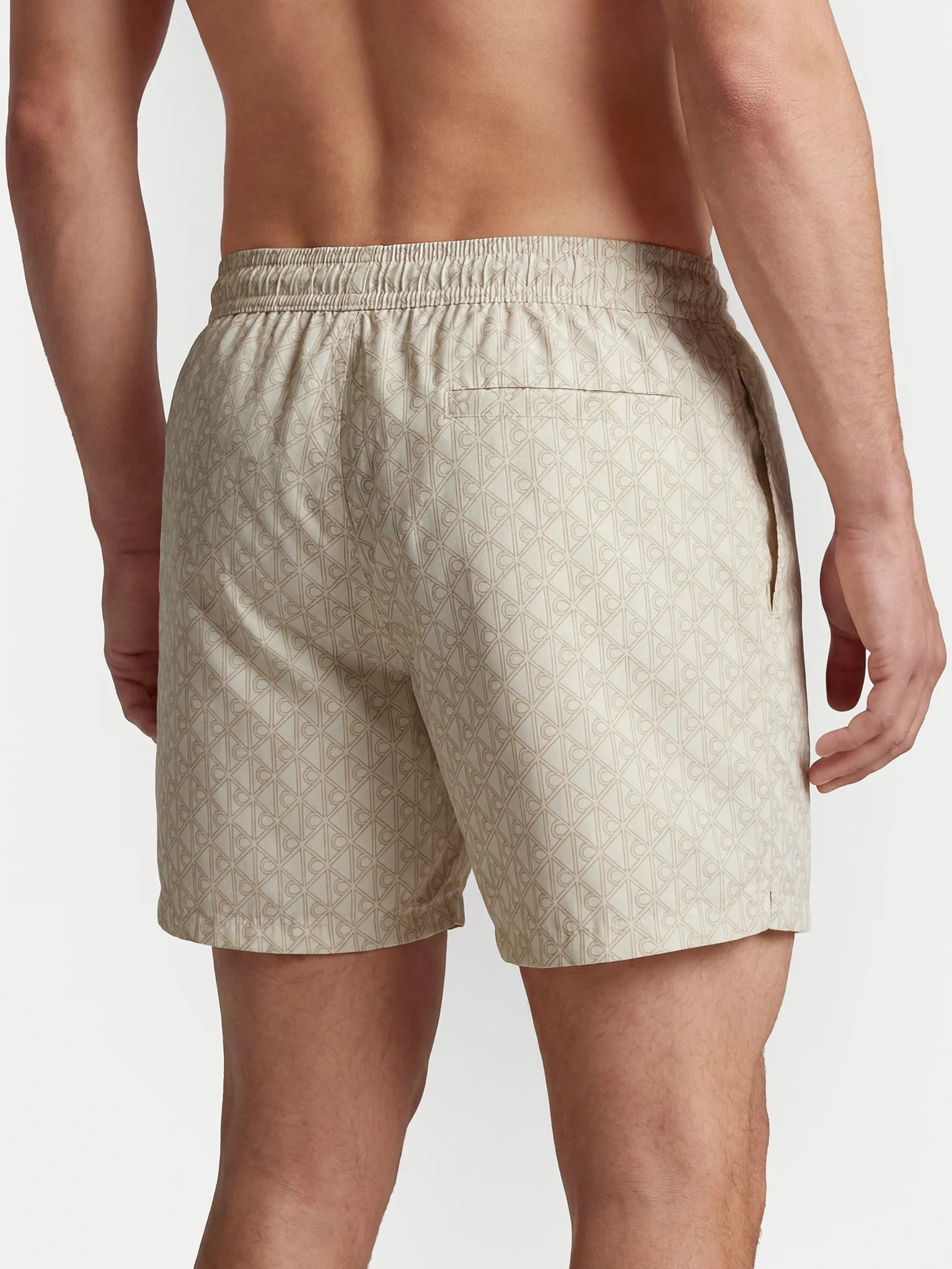 מכנס בגד ים קלווין קליין Medium Drawstring Covered Waistb גברים
