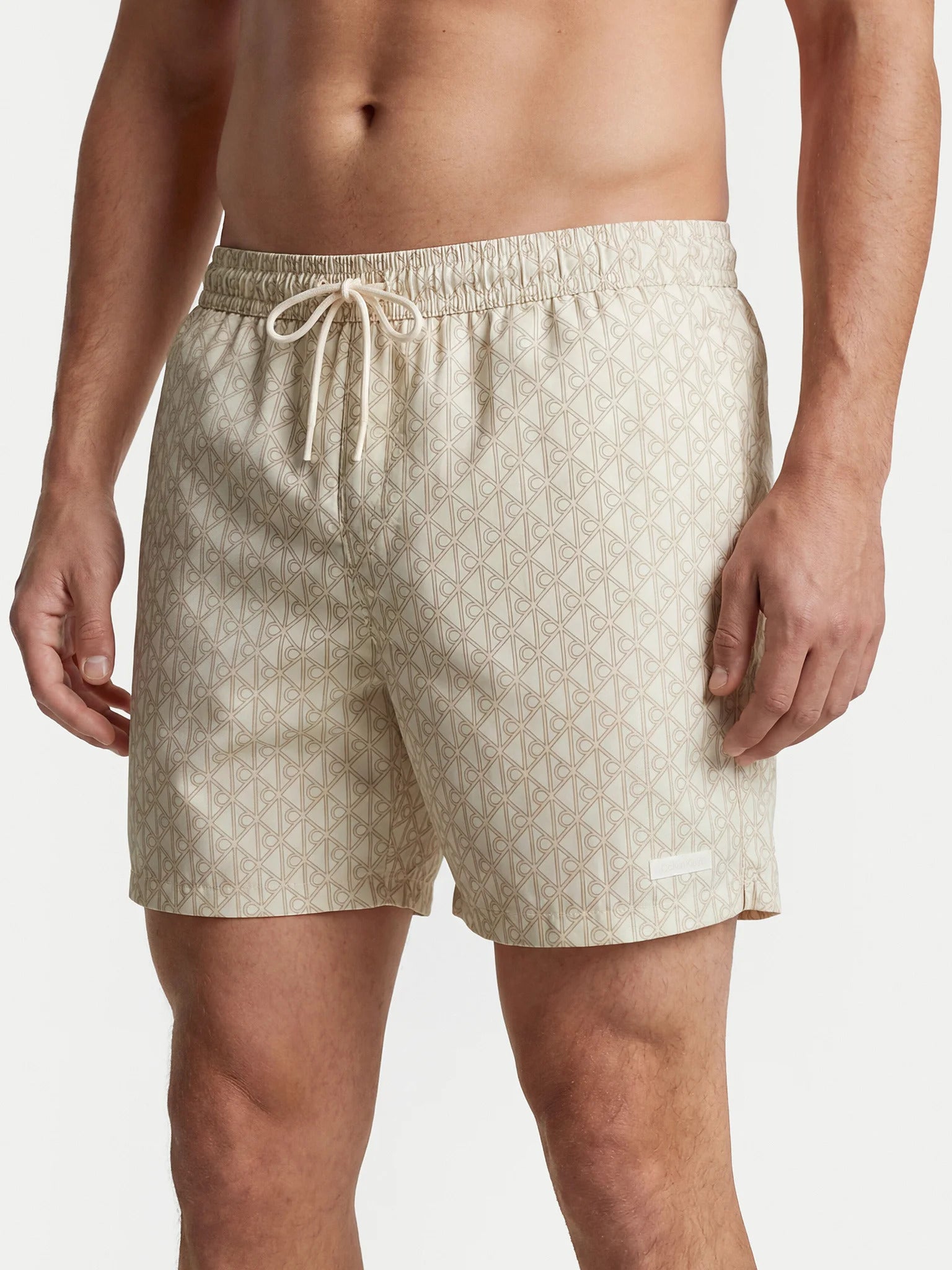 מכנס בגד ים קלווין קליין Medium Drawstring Covered Waistb גברים