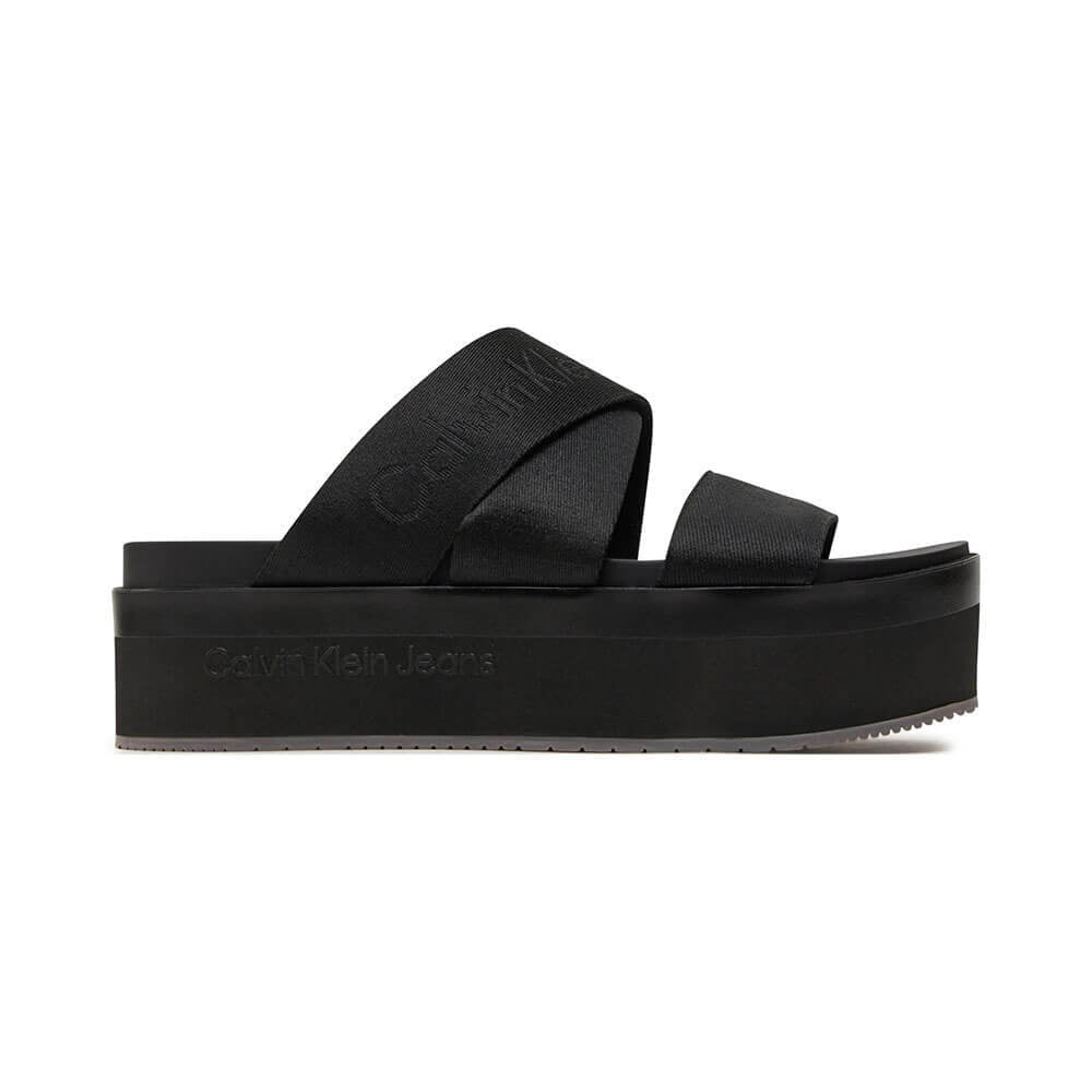 כפכפי פלטפורמה קלווין קליין Flatform Webbing נשים