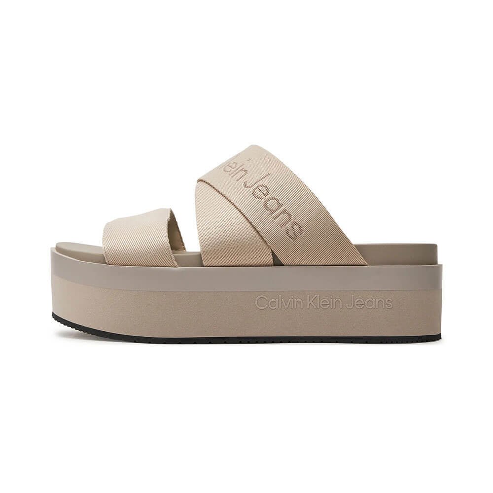 כפכפי פלטפורמה קלווין קליין Flatform Webbing נשים