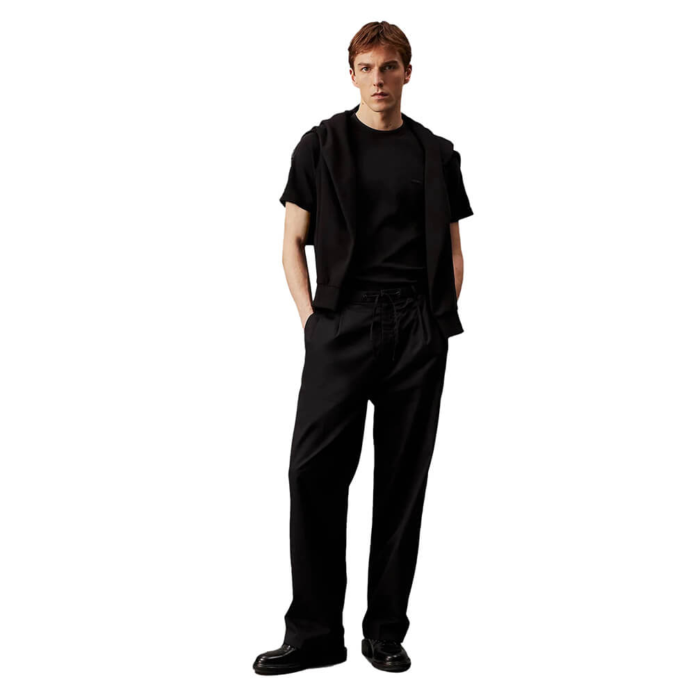 חולצת טישרט קלווין קליין קצרה Logo Tape Raglan גברים