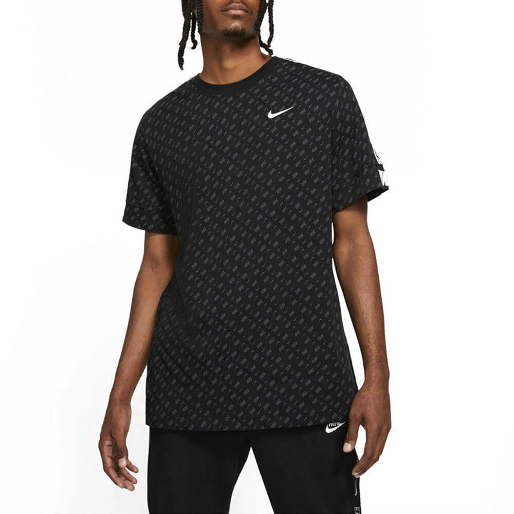 חולצת טישרט נייק קצרה Sportswear Repeat Print גברים