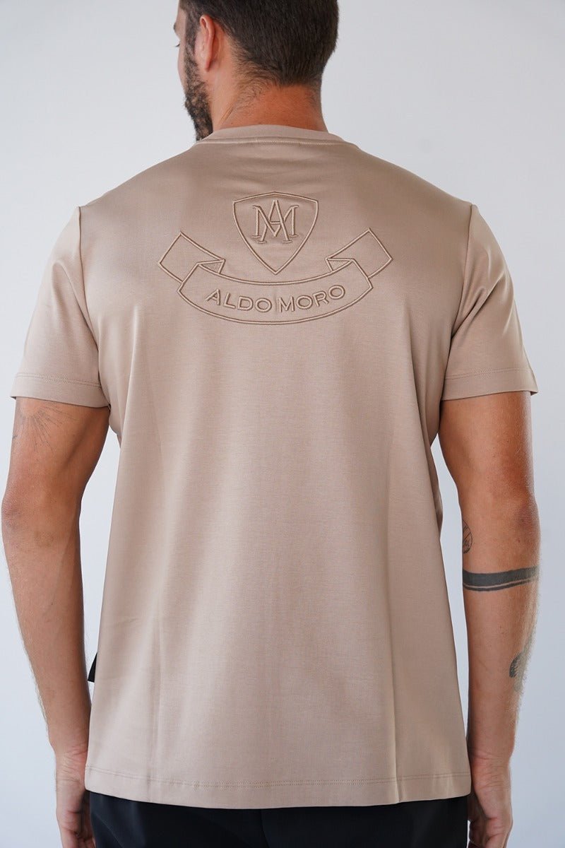 חולצת טישרט אלדו מורו קצרה Back Embroidered Logo גברים