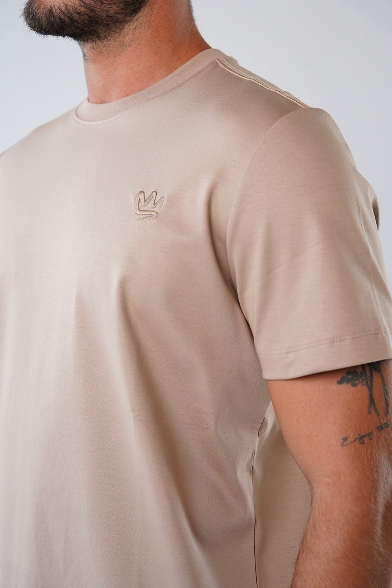 חולצת טישרט אלדו מורו קצרה Back Embroidered Logo גברים