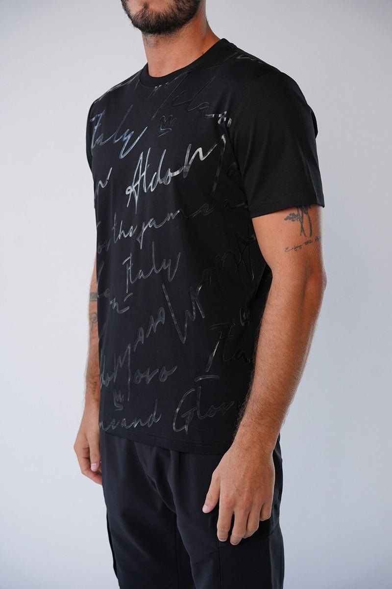 חולצת טישרט אלדו מורו קצרה Handwriting גברים