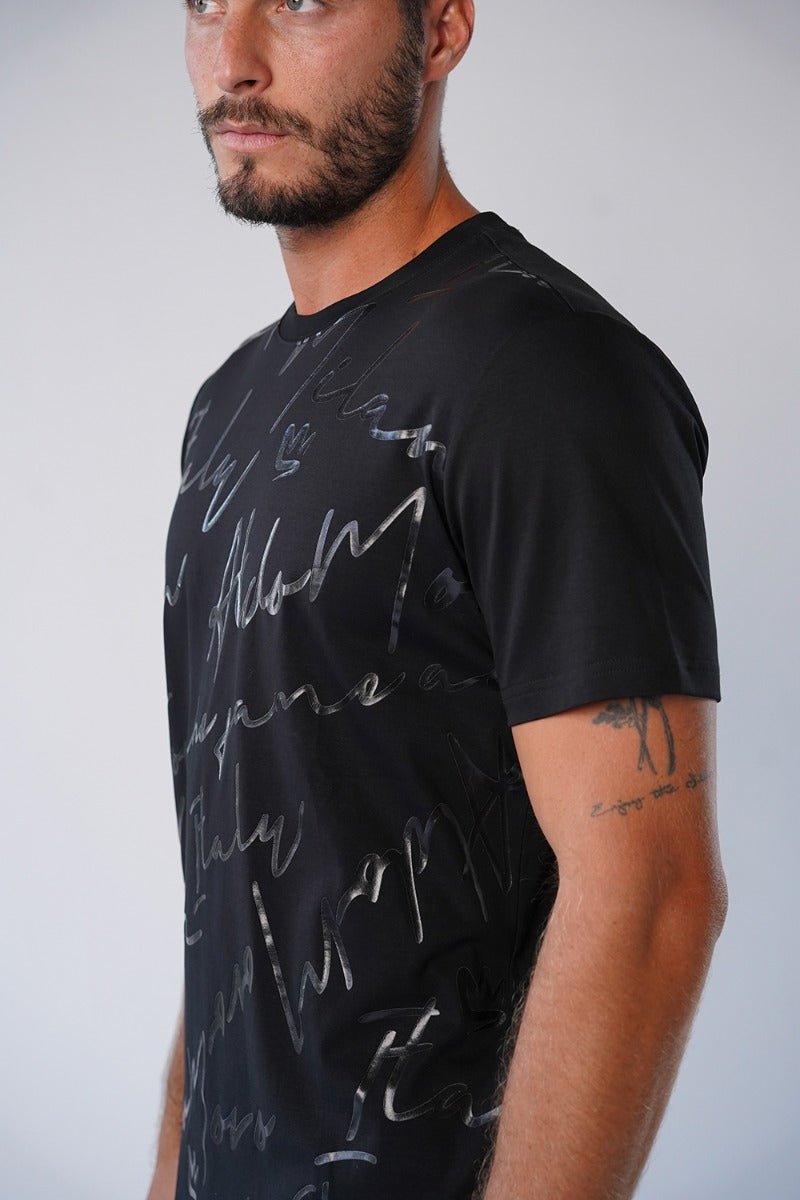 חולצת טישרט אלדו מורו קצרה Handwriting גברים