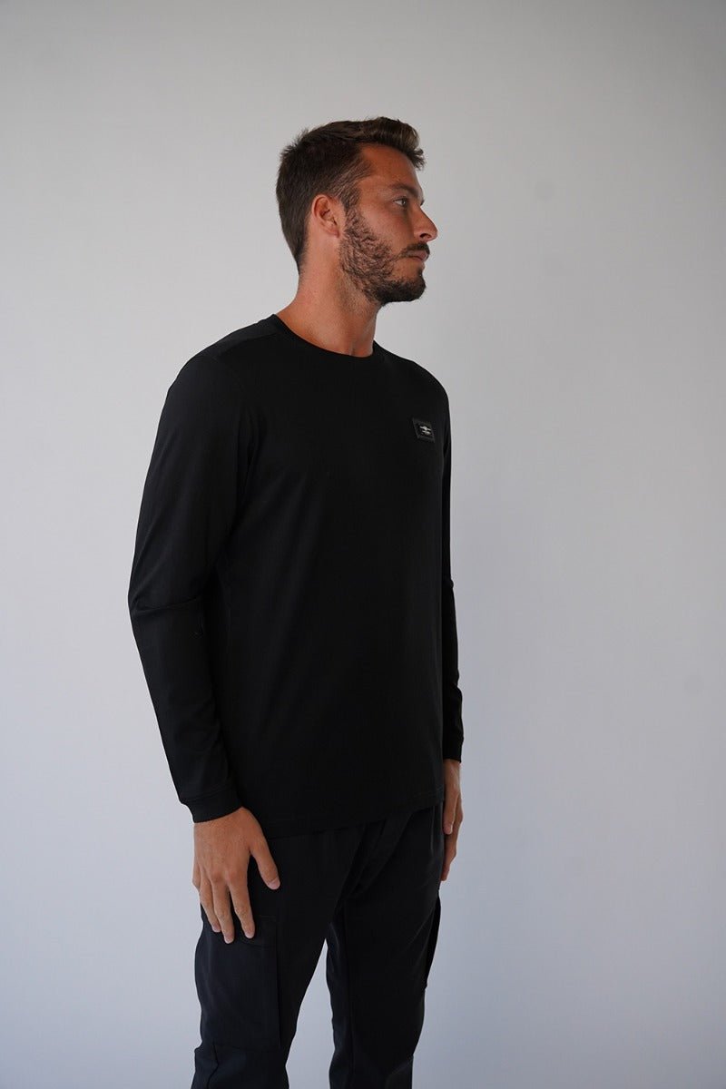 חולצת טישרט אלדו מורו ארוכה Logo Plate גברים