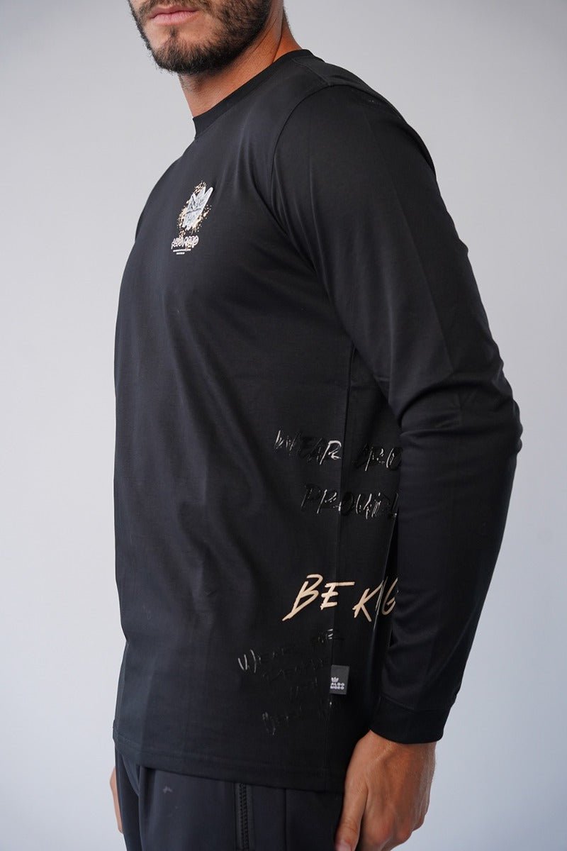 חולצת טישרט ארוכה Side Print גברים