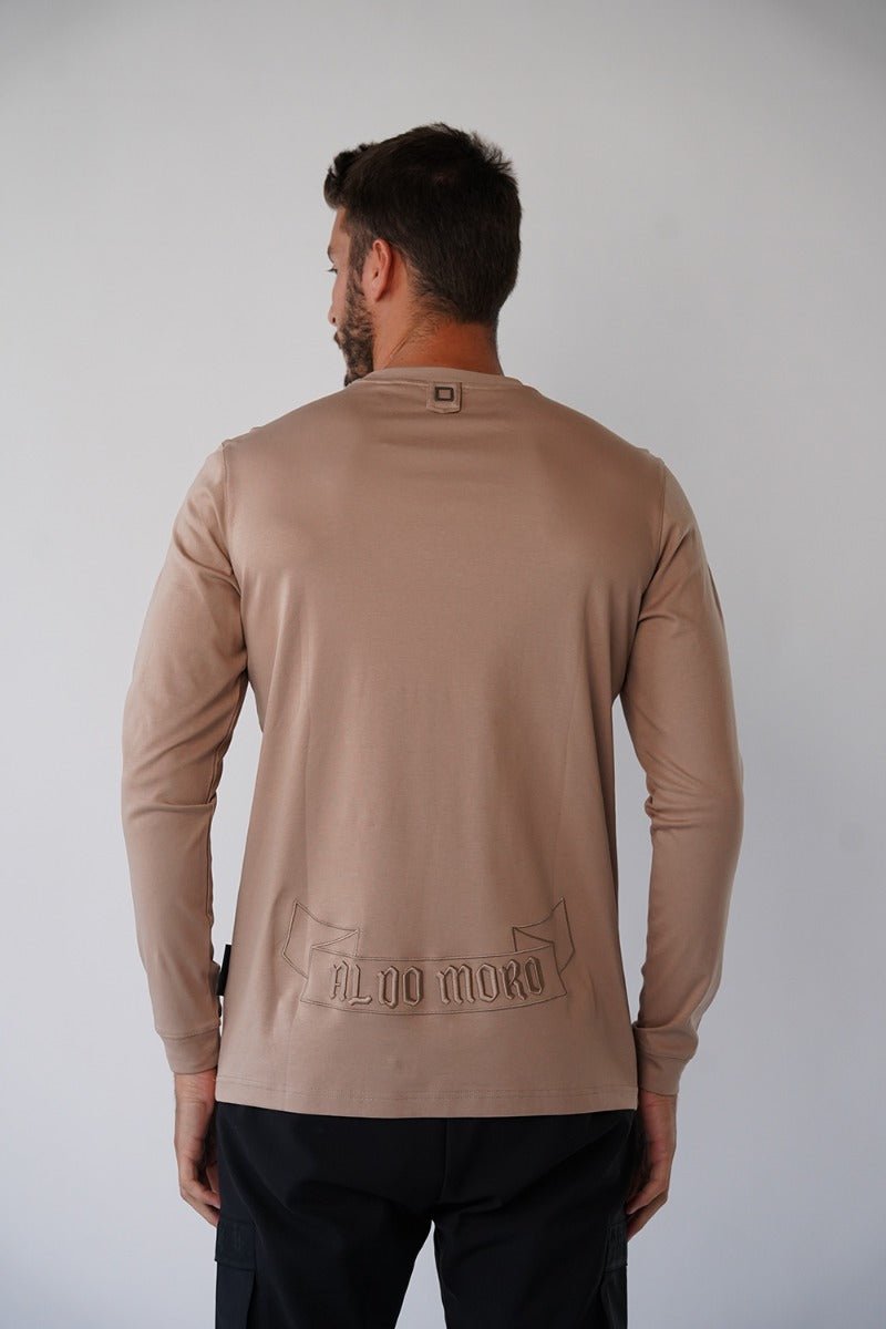 חולצת טישרט אלדו מורו ארוכה Center Embroidered Logo גברים
