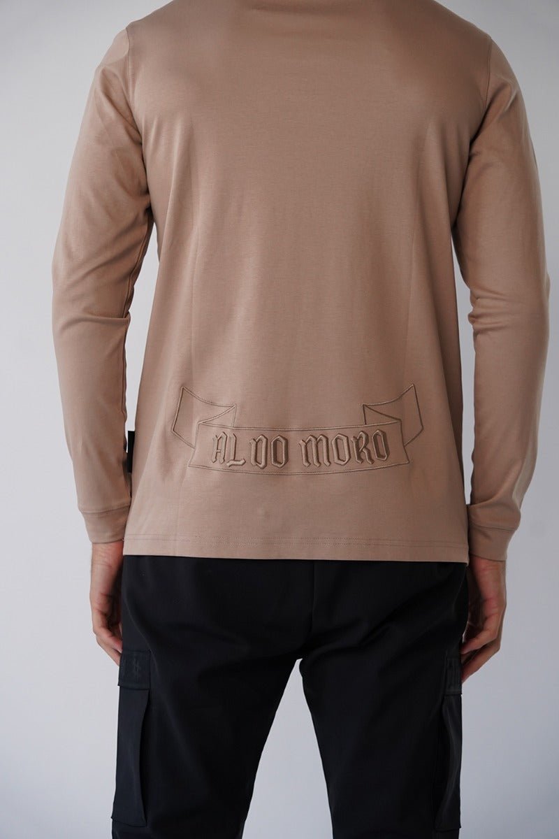 חולצת טישרט אלדו מורו ארוכה Center Embroidered Logo גברים