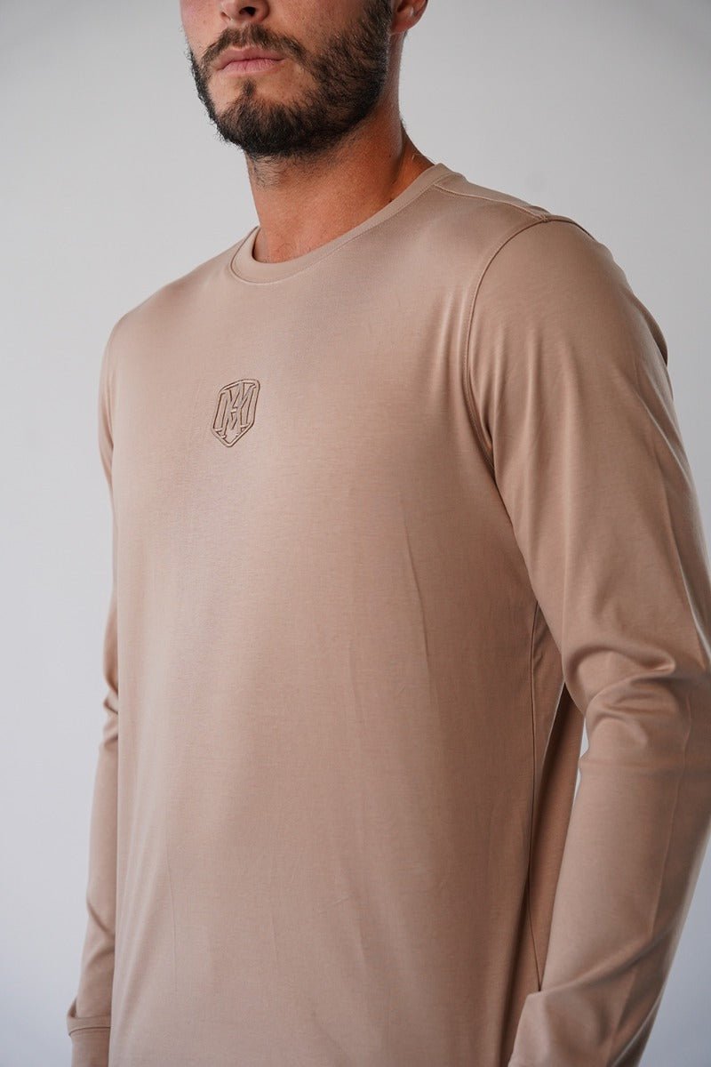 חולצת טישרט אלדו מורו ארוכה Center Embroidered Logo גברים