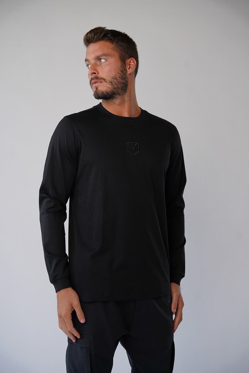 חולצת טישרט אלדו מורו ארוכה Center Embroidered Logo גברים