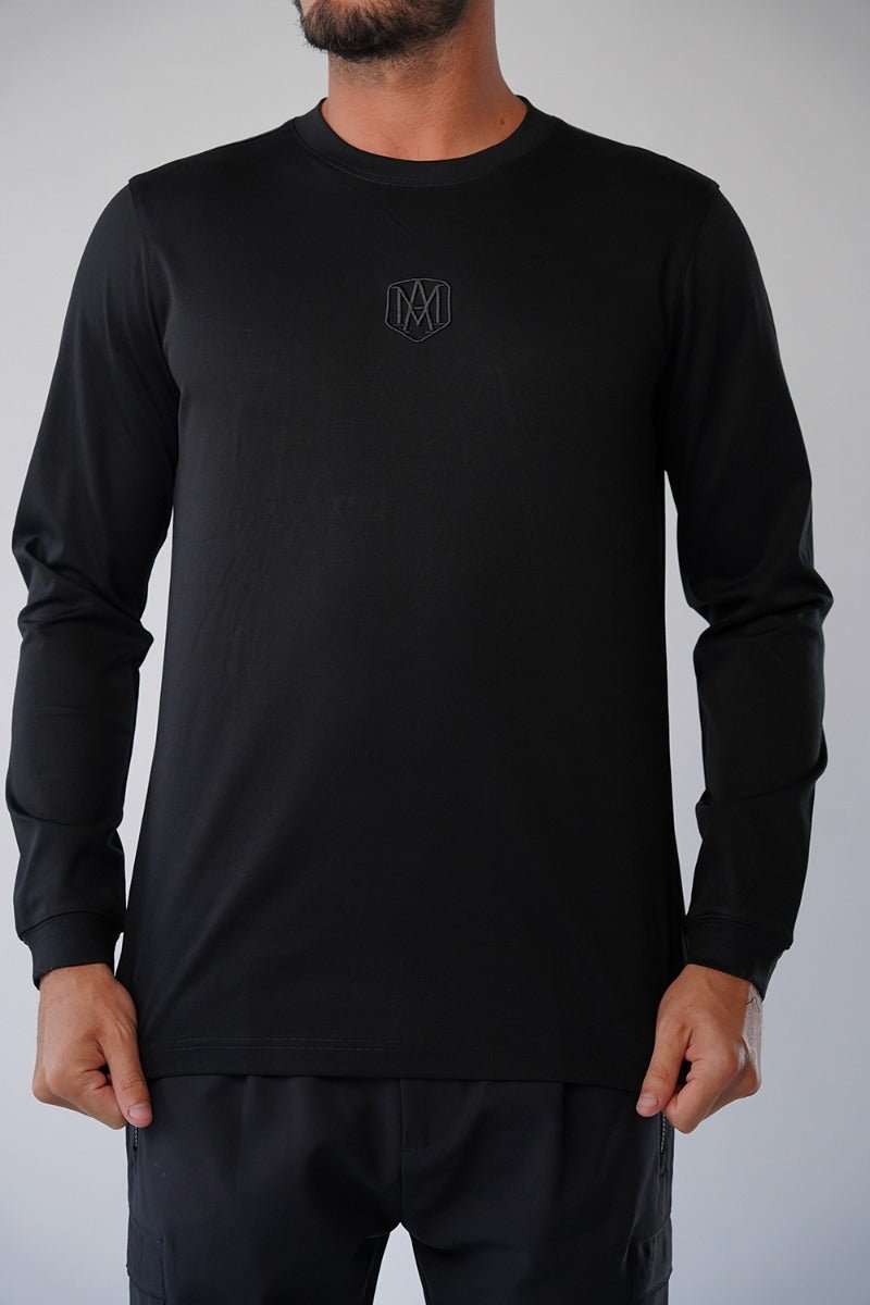 חולצת טישרט אלדו מורו ארוכה Center Embroidered Logo גברים