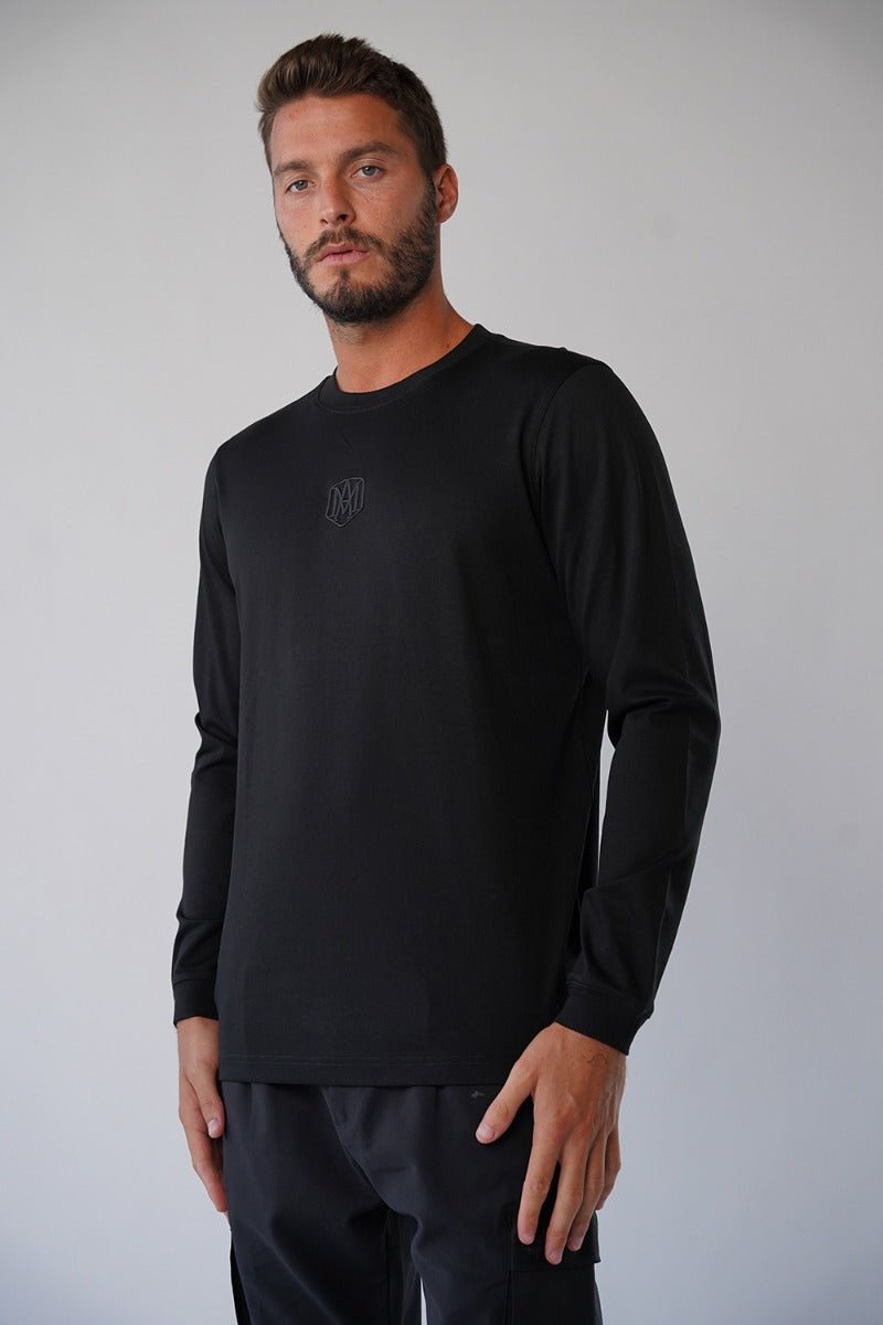 חולצת טישרט אלדו מורו ארוכה Center Embroidered Logo גברים