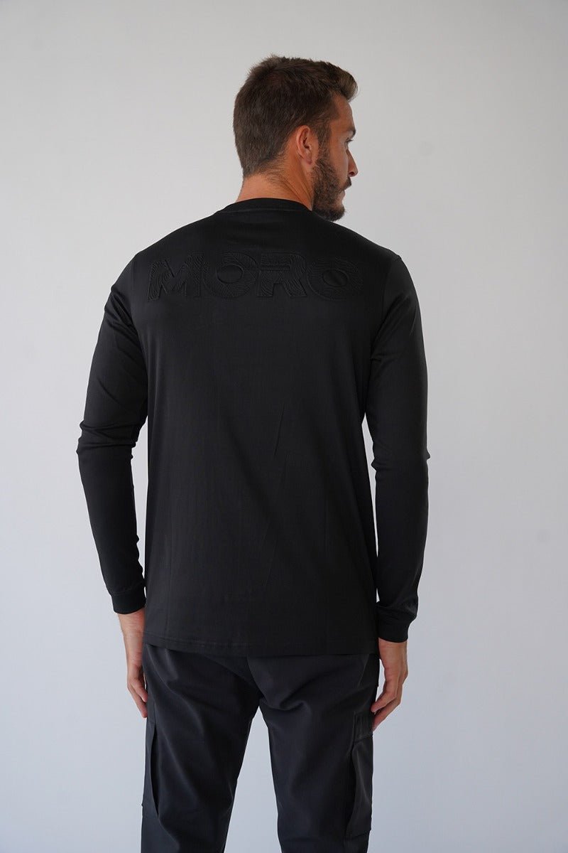 חולצת טישרט ארוכה Back Embossed Logo גברים