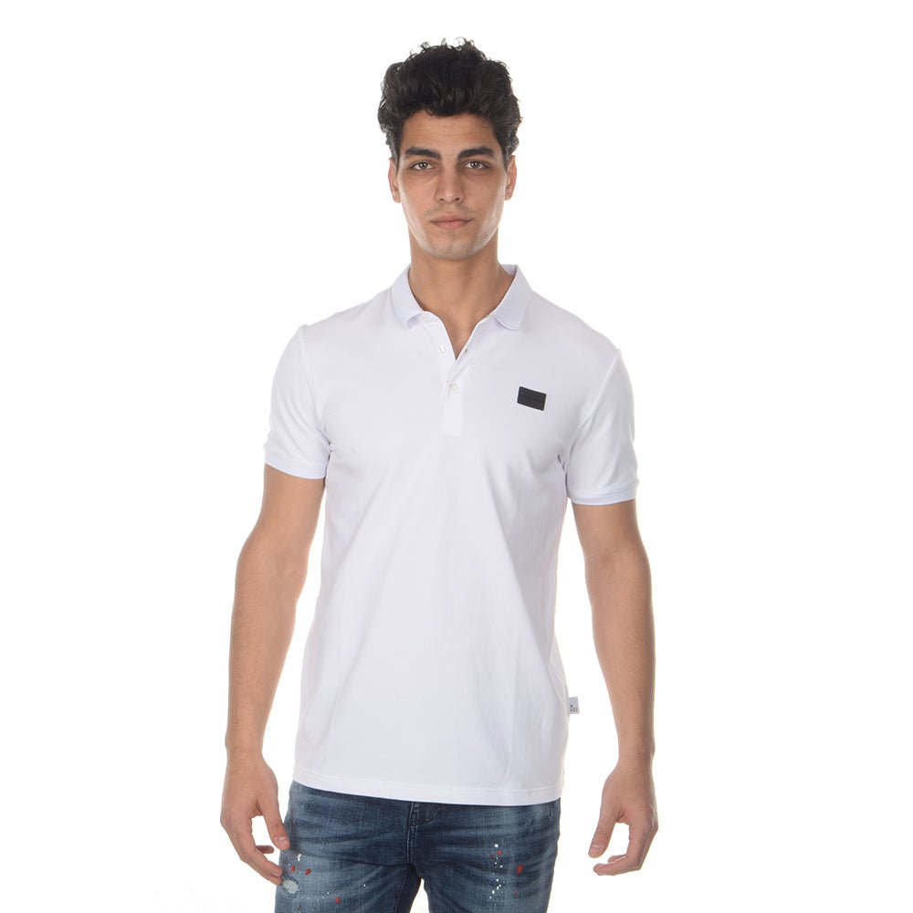 חולצת פולו קצרה Patch Logo גברים