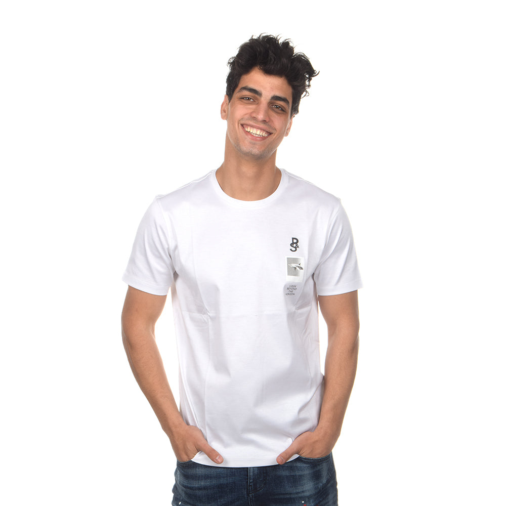 חולצת טישרט פול שארק קצרה Shark Poster גברים