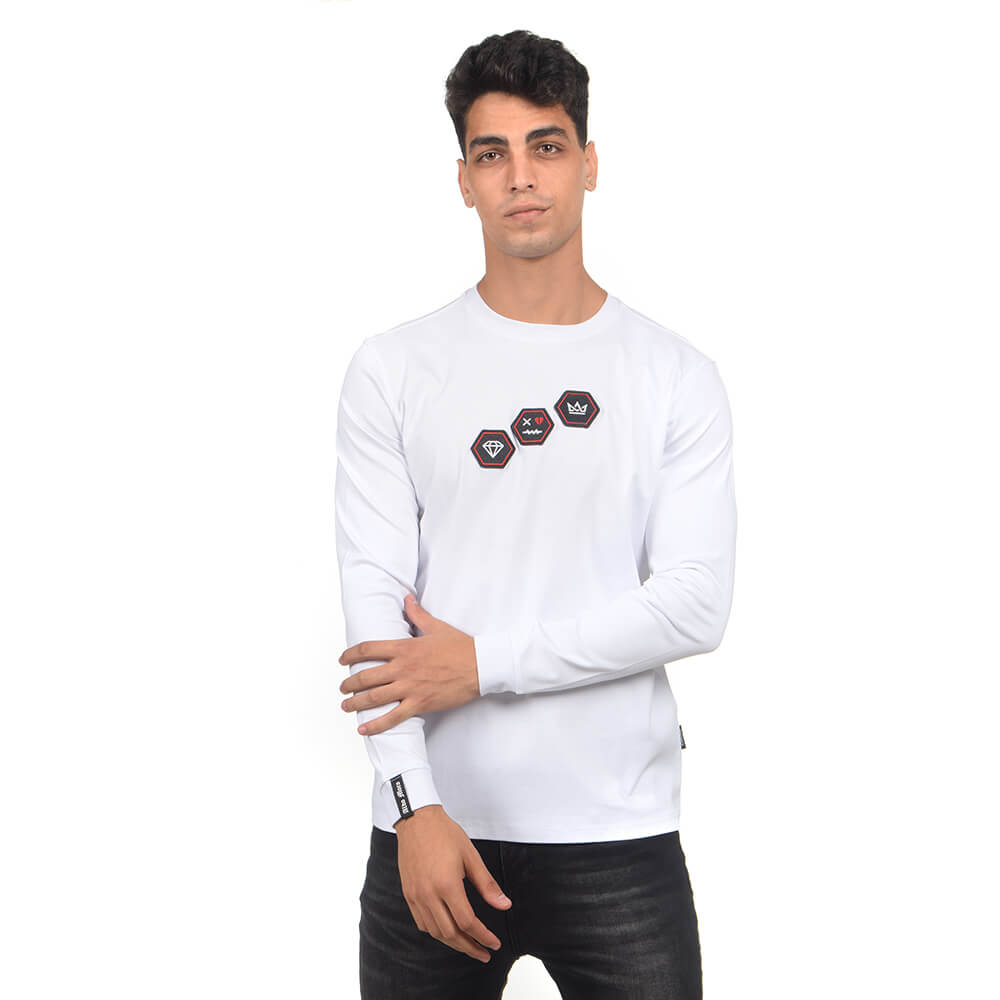 חולצת טישירט ארוכה אלדו מורו טריפל פאץ' גברים