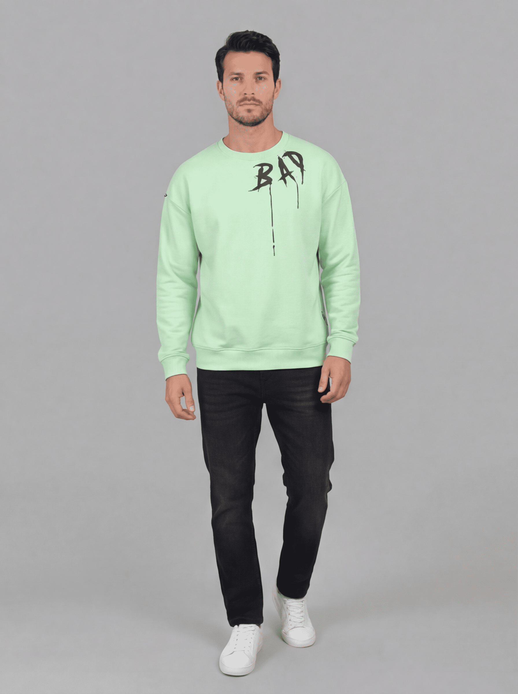 חולצת פוטר ארוכה אלדו מורו הדפס Bad Panda גברים