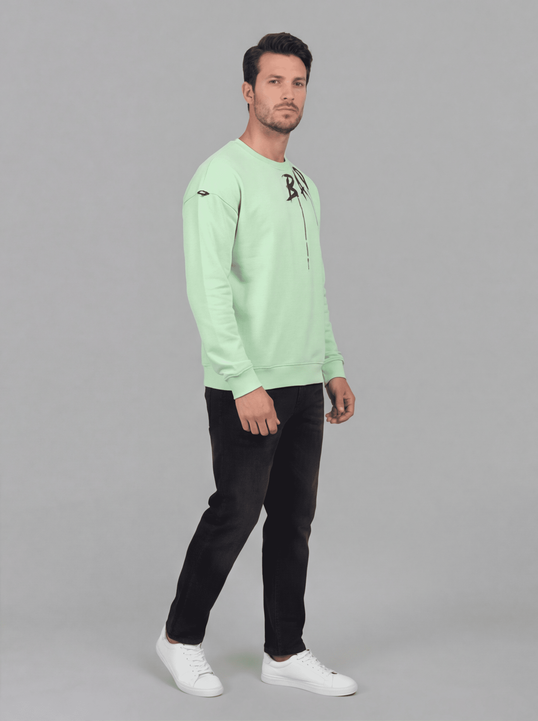 חולצת פוטר ארוכה אלדו מורו הדפס Bad Panda גברים