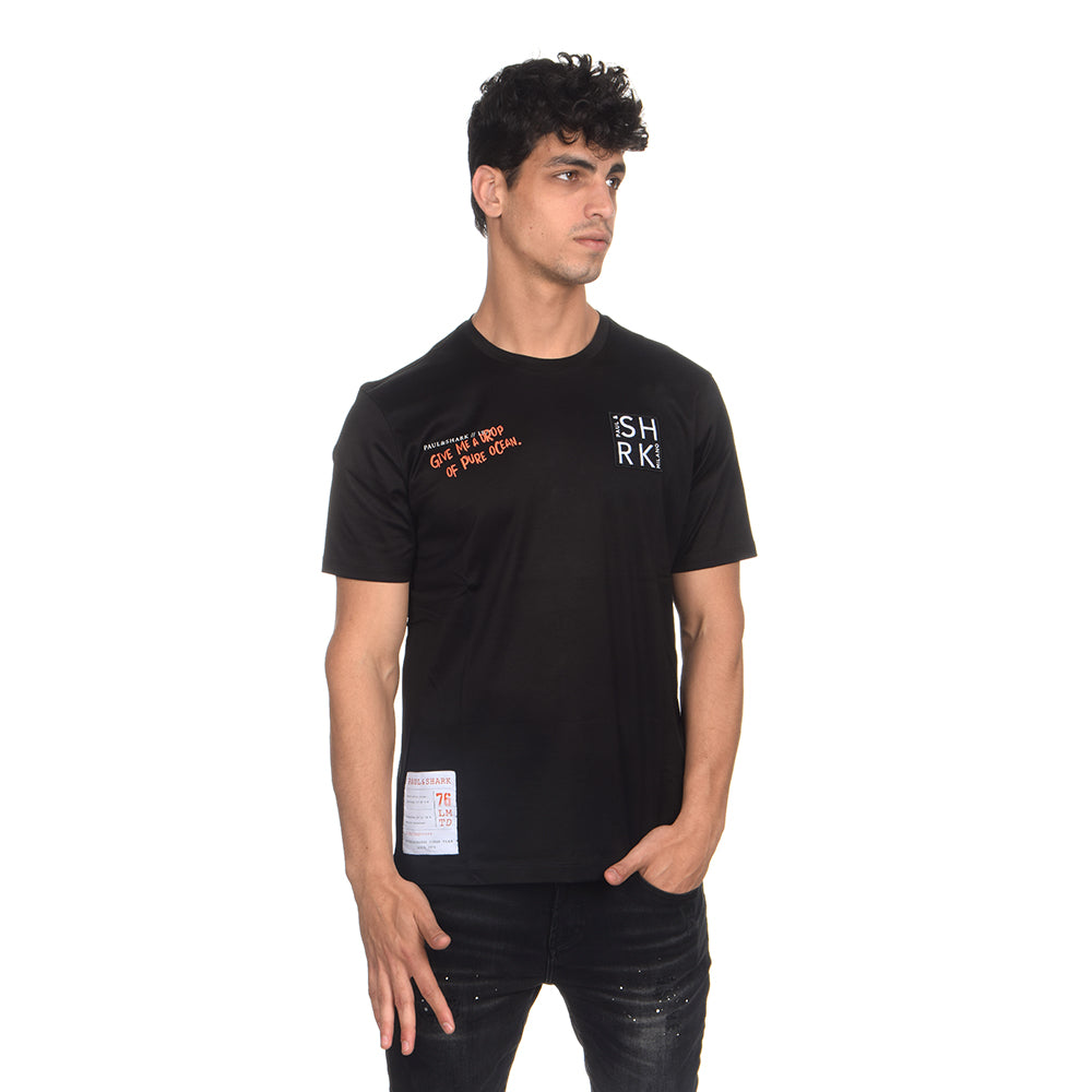 חולצת טישרט פול שארק קצרה Square Logo גברים