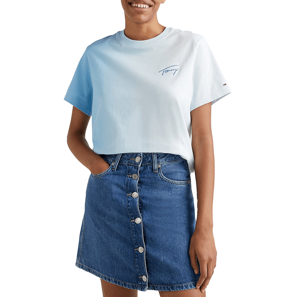 חולצת טישירט קצרה טומי הילפיגר Dip-Dye נשים