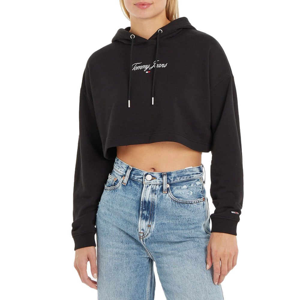 קפוצ'ון קרופ עם לוגו טומי הילפיגר נשים