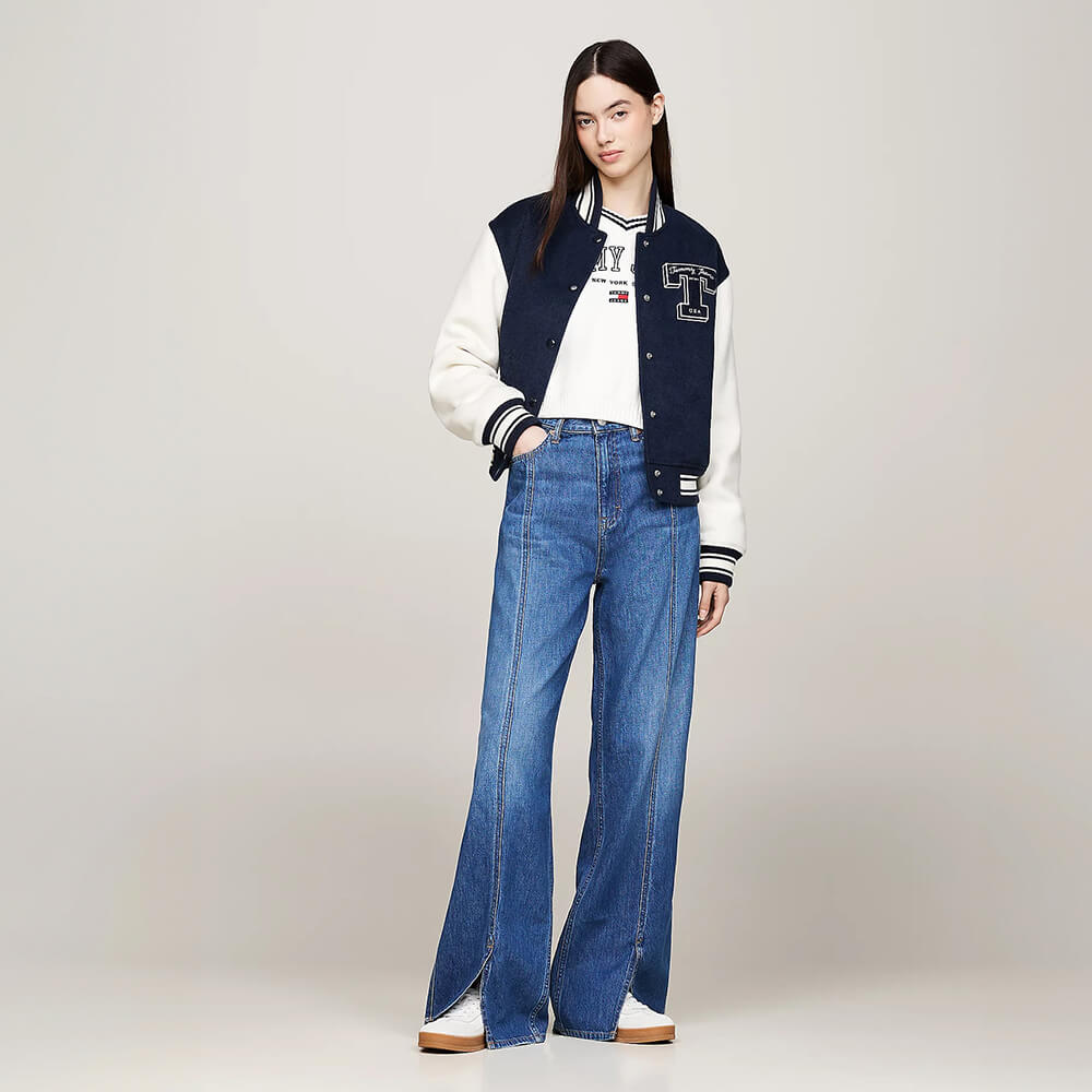 ג'ינס טומי הילפיגר Claire Front Split Wide Leg נשים
