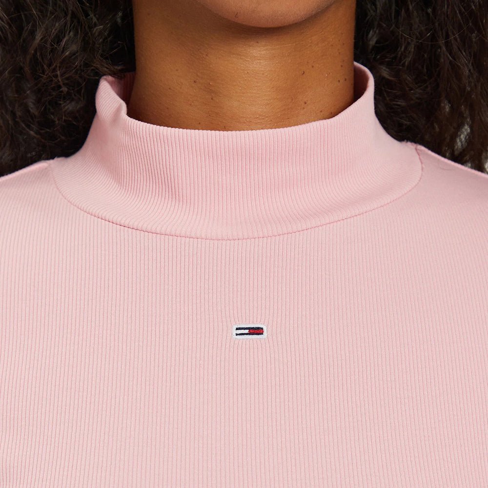 חולצת טישרט ארוכה טומי הילפיגר Essential Mock Neck נשים