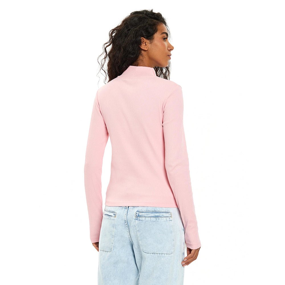 חולצת טישרט ארוכה טומי הילפיגר Essential Mock Neck נשים