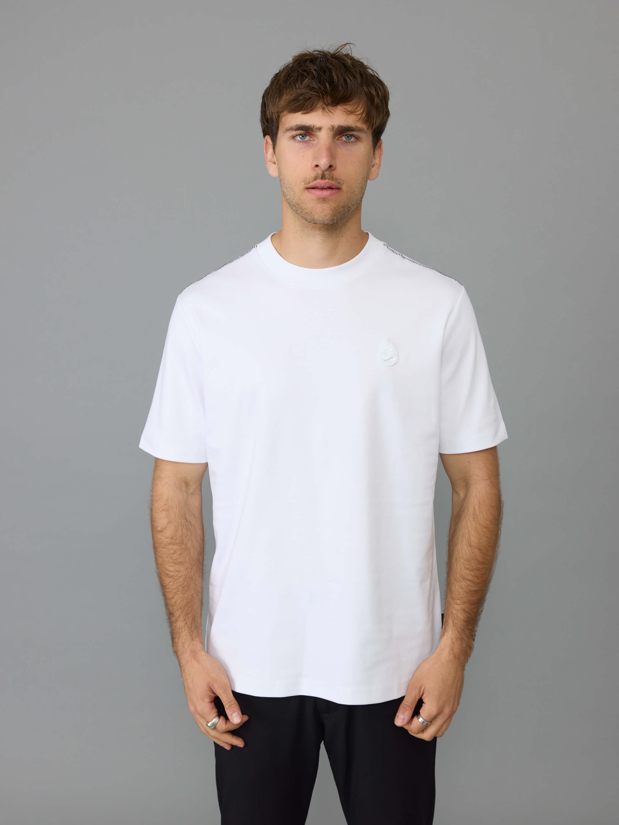 חולצת טישירט קצרה אליקסיר Raindrop Logo גברים