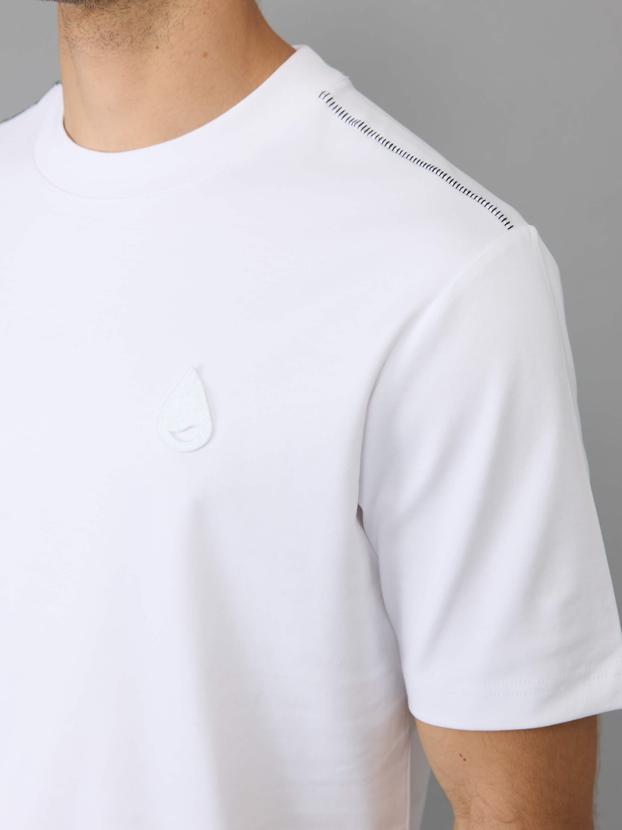 חולצת טישירט קצרה אליקסיר Raindrop Logo גברים